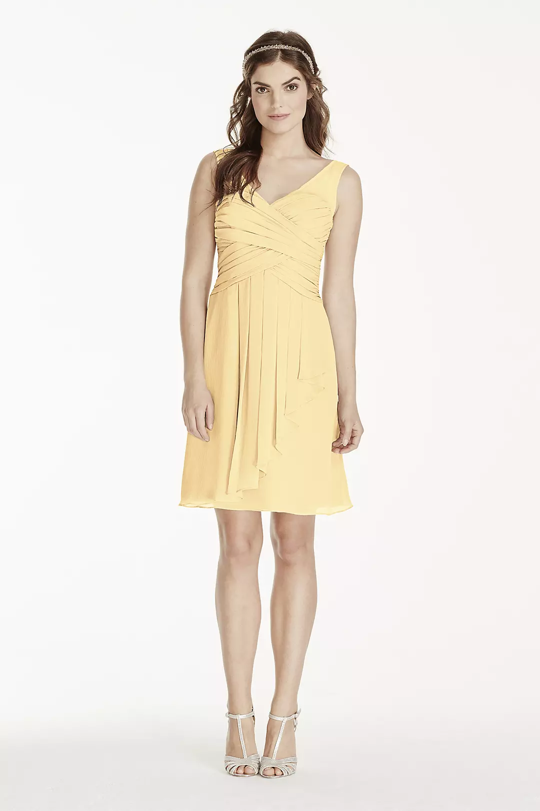 Illusion Tank Dress with Short Cascade Skirt - Image 146