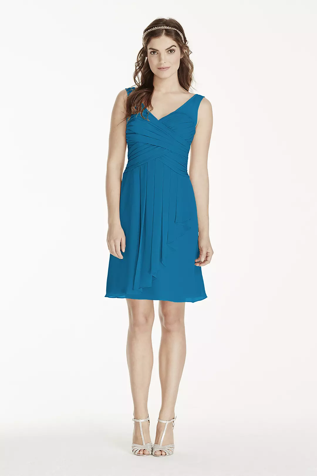 Illusion Tank Dress with Short Cascade Skirt - Image 156
