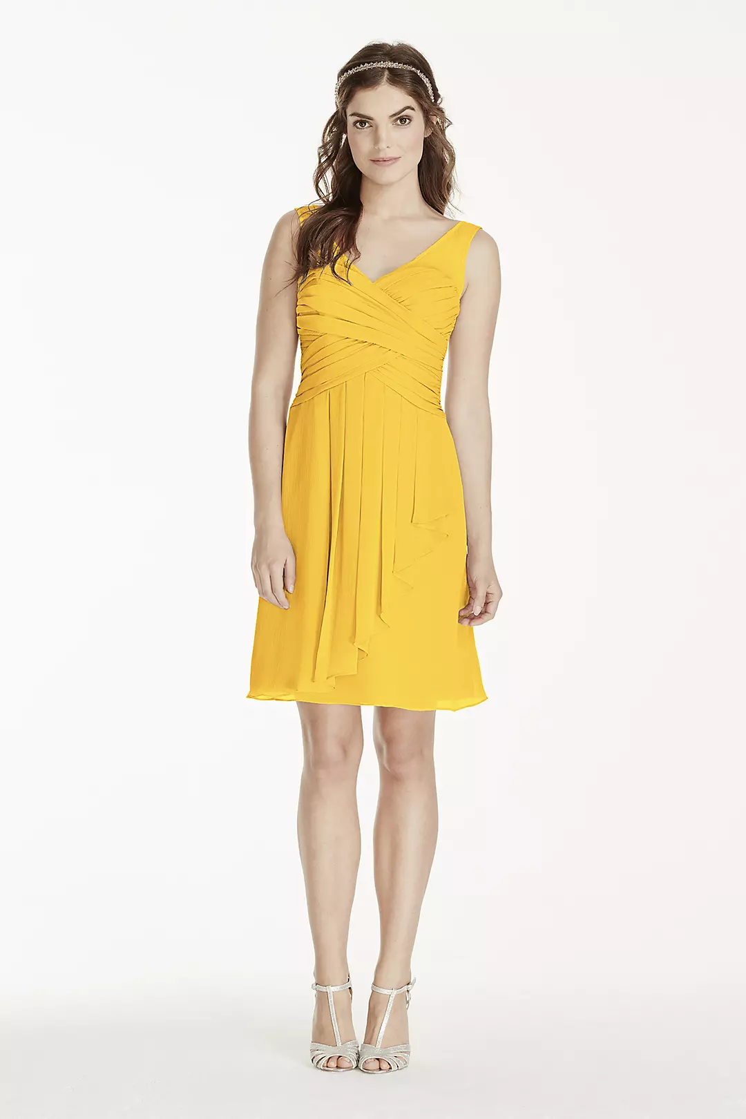 Illusion Tank Dress with Short Cascade Skirt - Image 160
