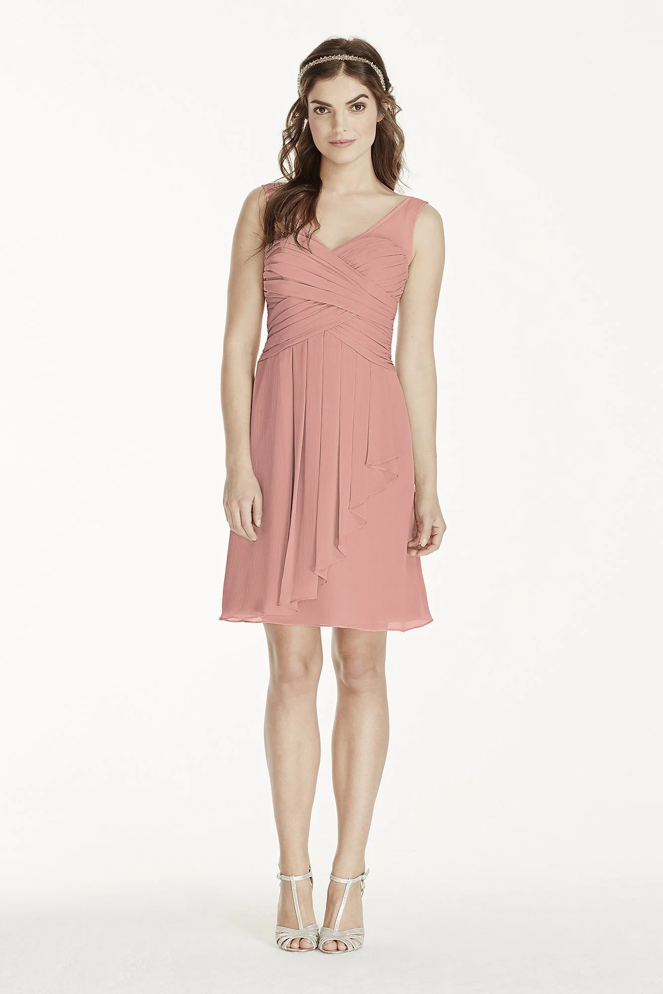 Illusion Tank Dress with Short Cascade Skirt - Image 26