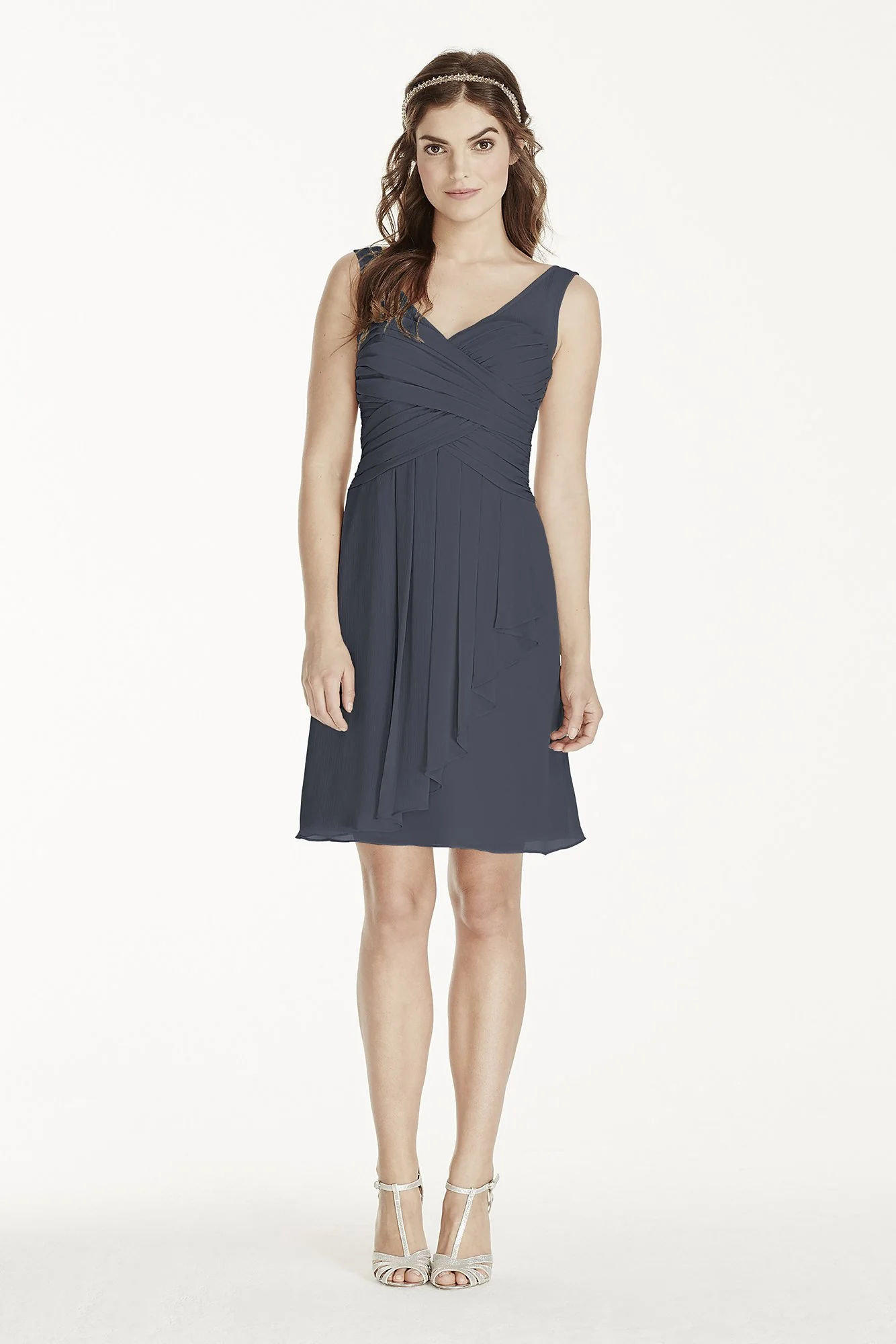 Illusion Tank Dress with Short Cascade Skirt - Image 40