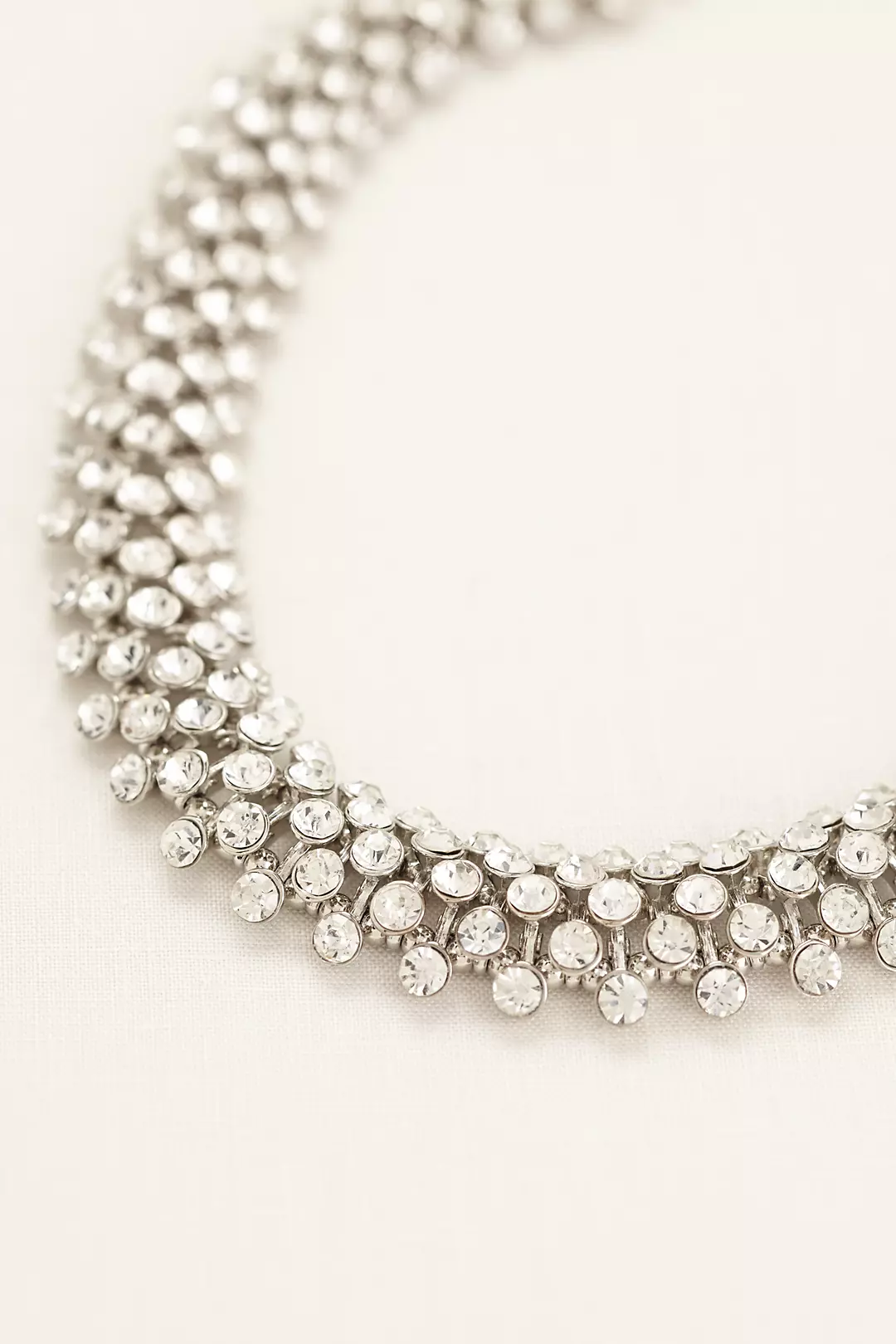 Interlocking Crystal Statement Necklace - Image 2