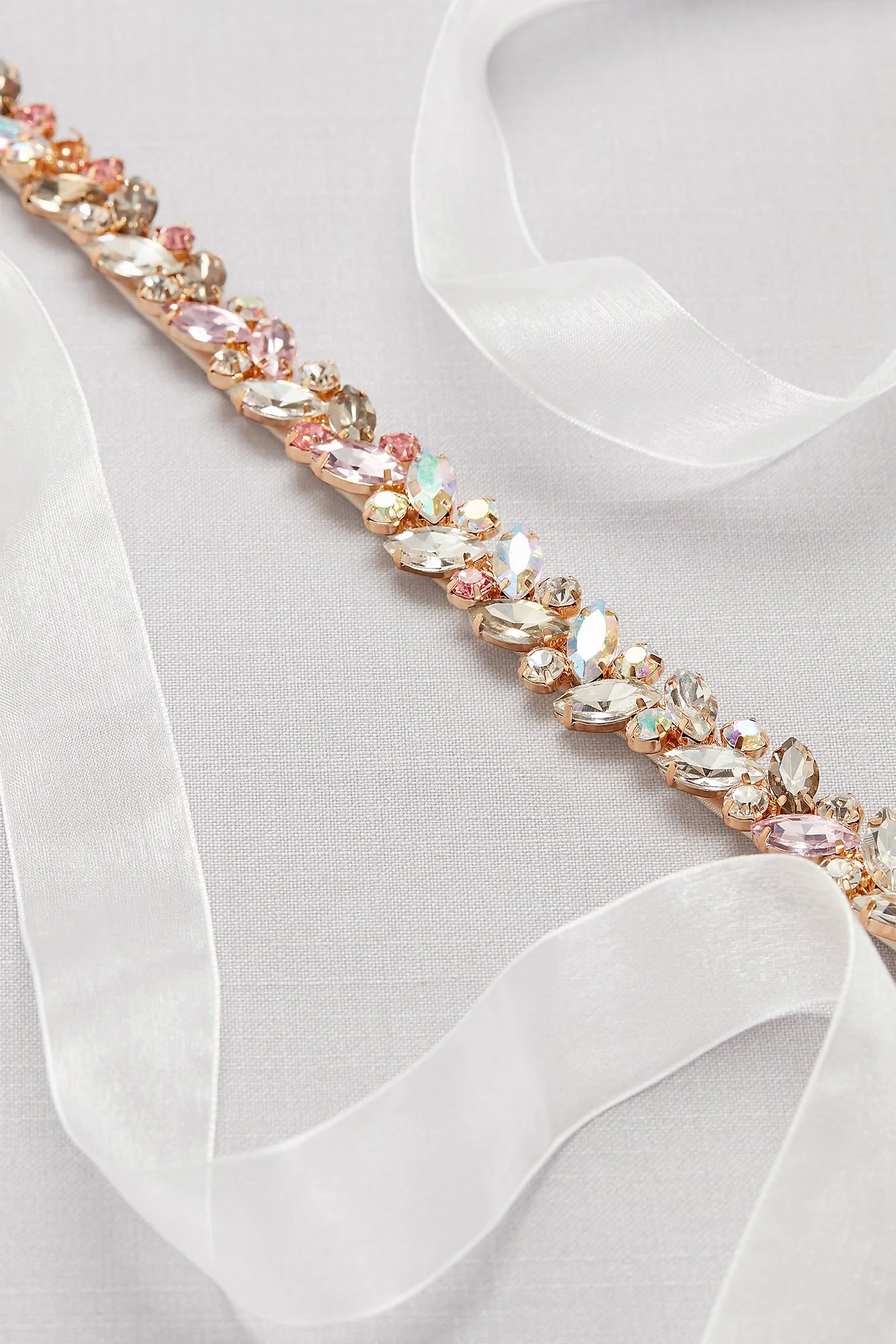 Iridescent Pastel Leaf Sash
