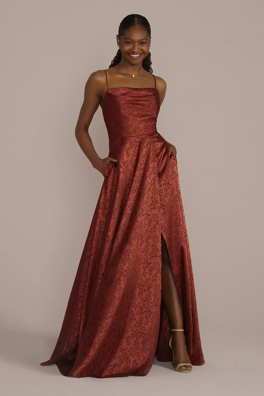 Jacquard Cowl Neck Dress - Image 14
