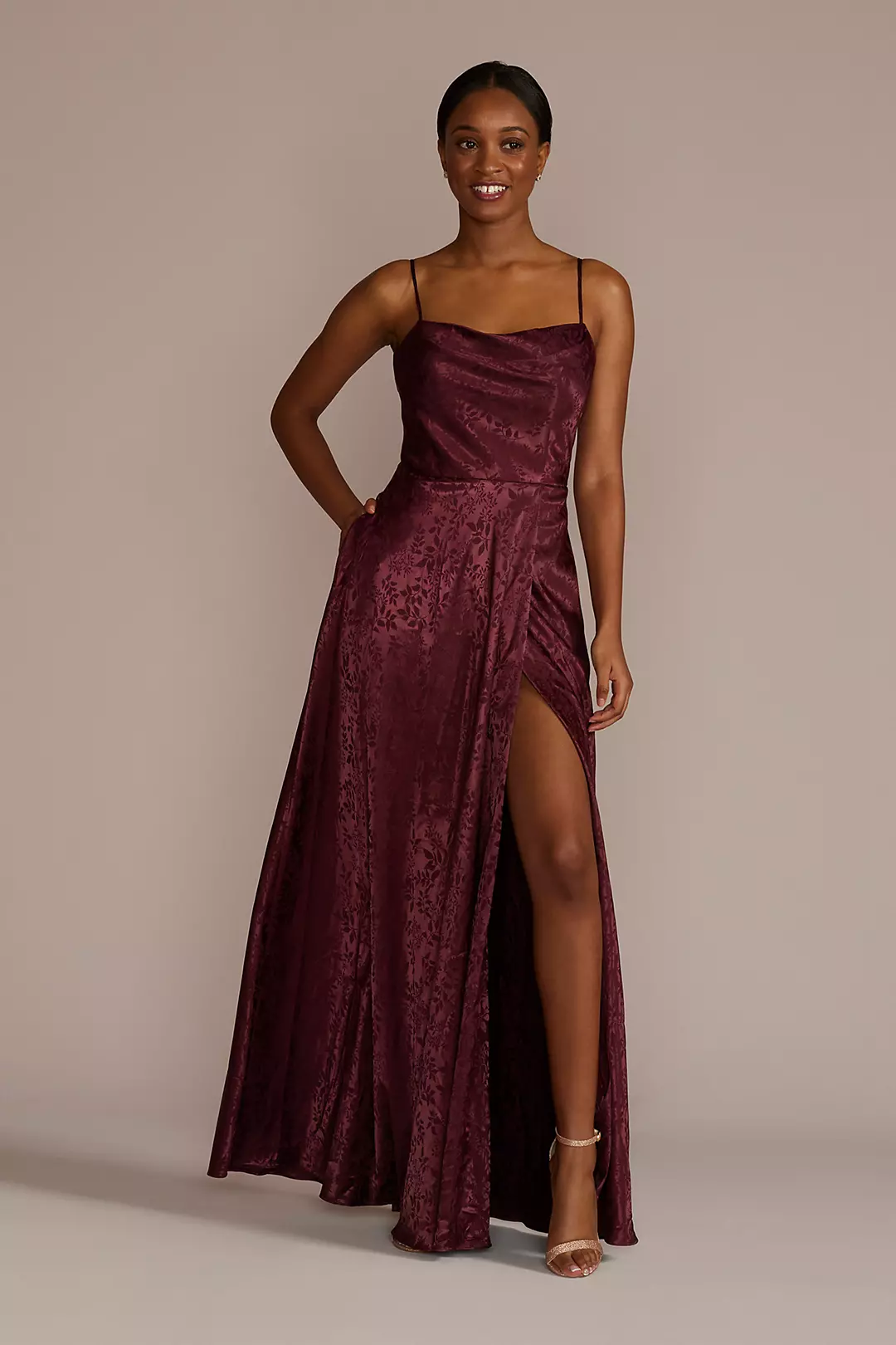 Jacquard Cowl Neck Dress - Image 7