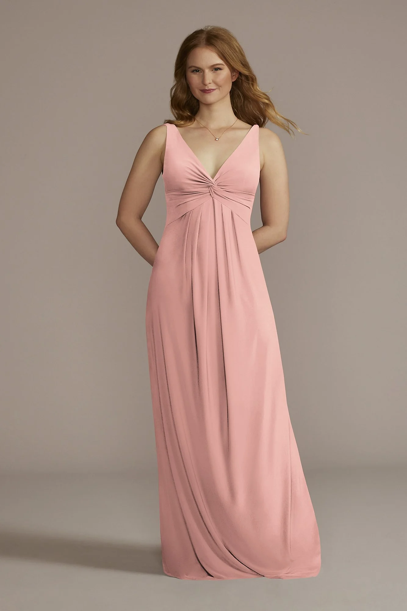 Jersey Bridesmaid Dress with Twist Tank Bodice - Image 28