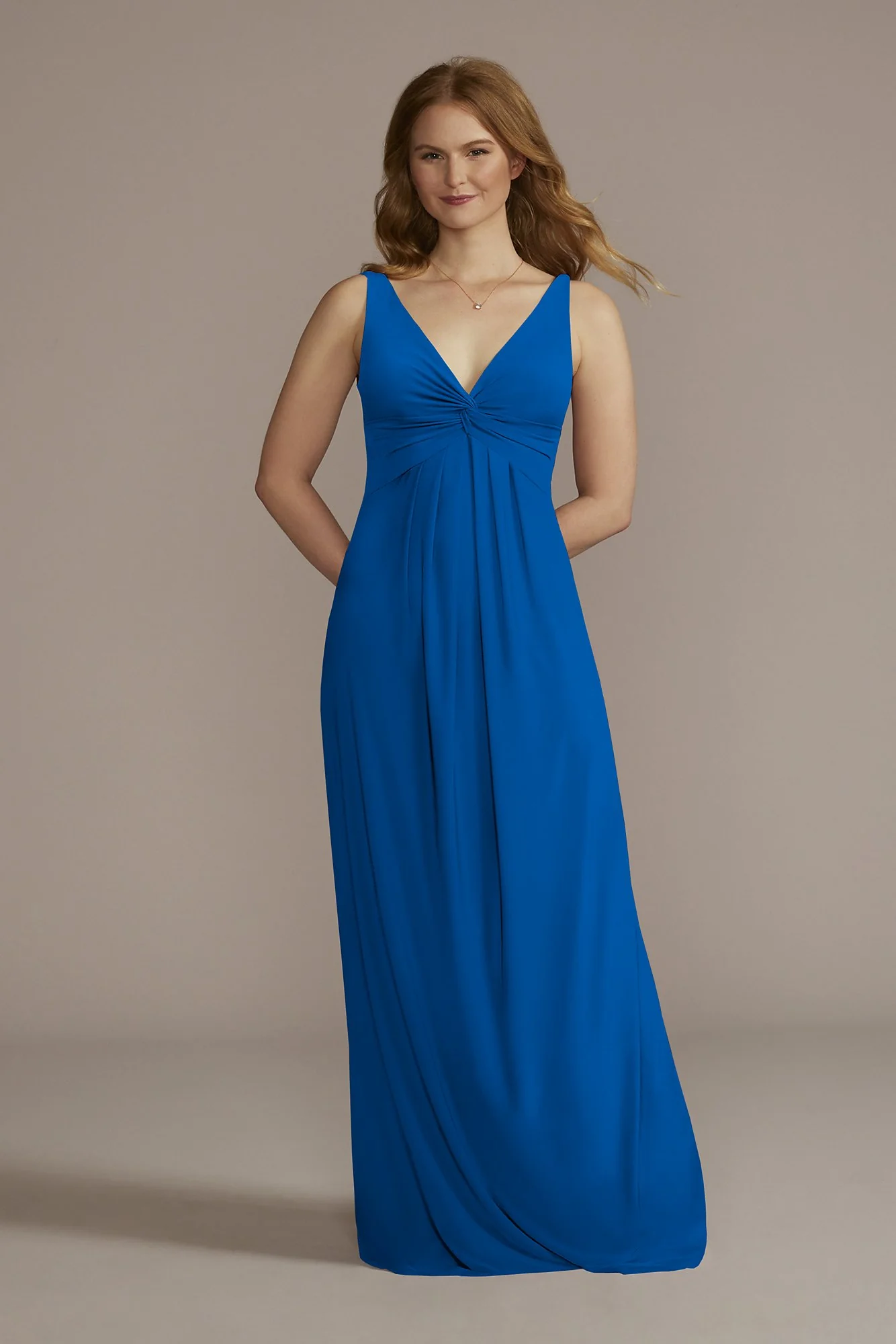 Jersey Bridesmaid Dress with Twist Tank Bodice - Image 38