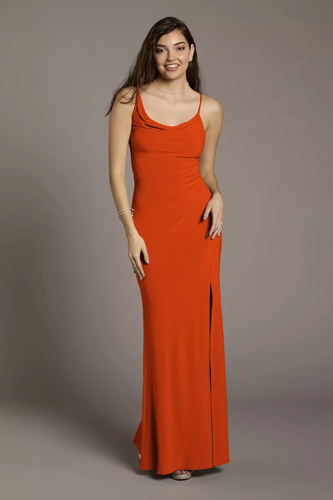 Jersey Sheath Dress with Asymmetrical Straps - Image 14