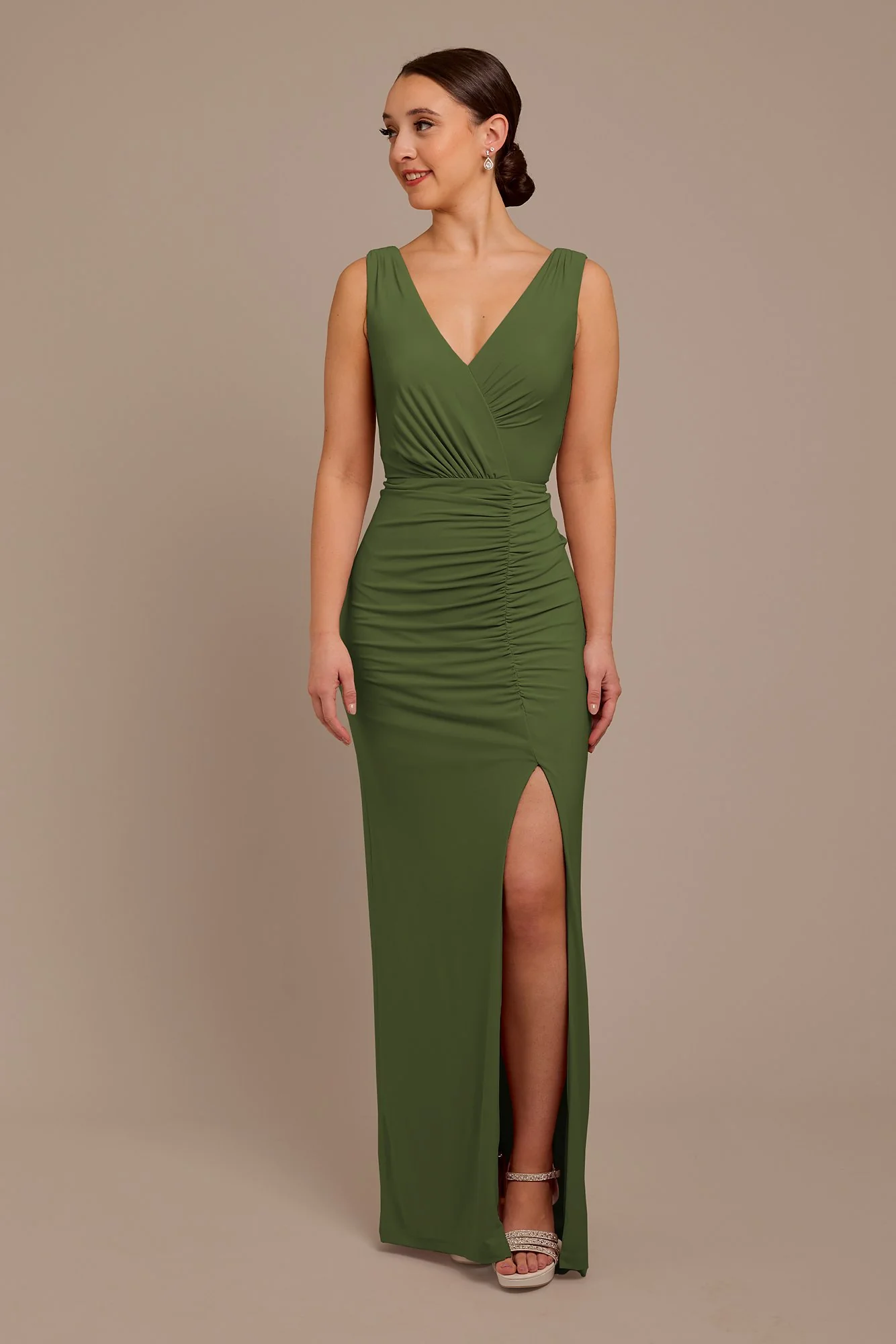 Jersey Tank Ruched Dress - Image 22