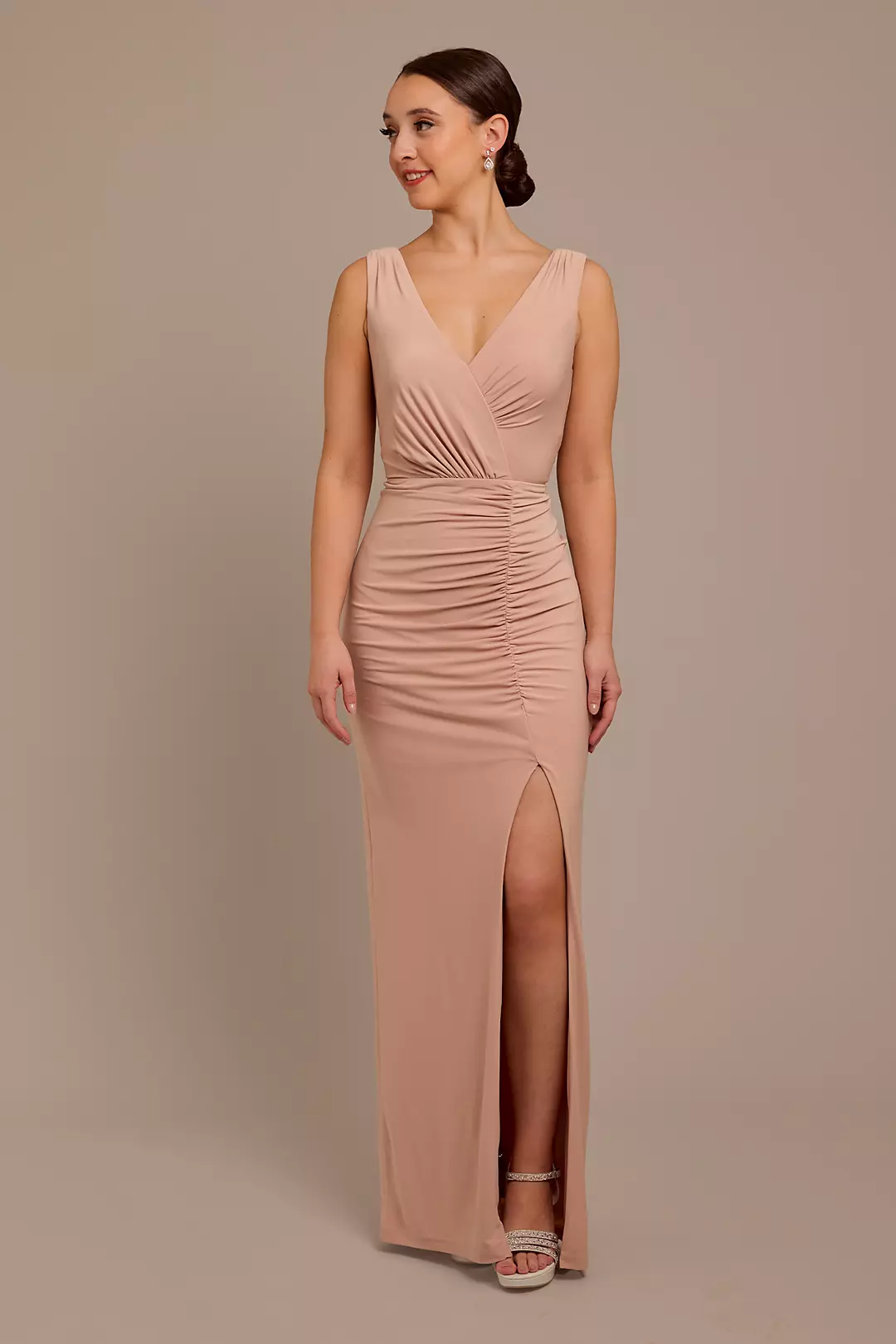 Jersey Tank Ruched Dress - Image 23