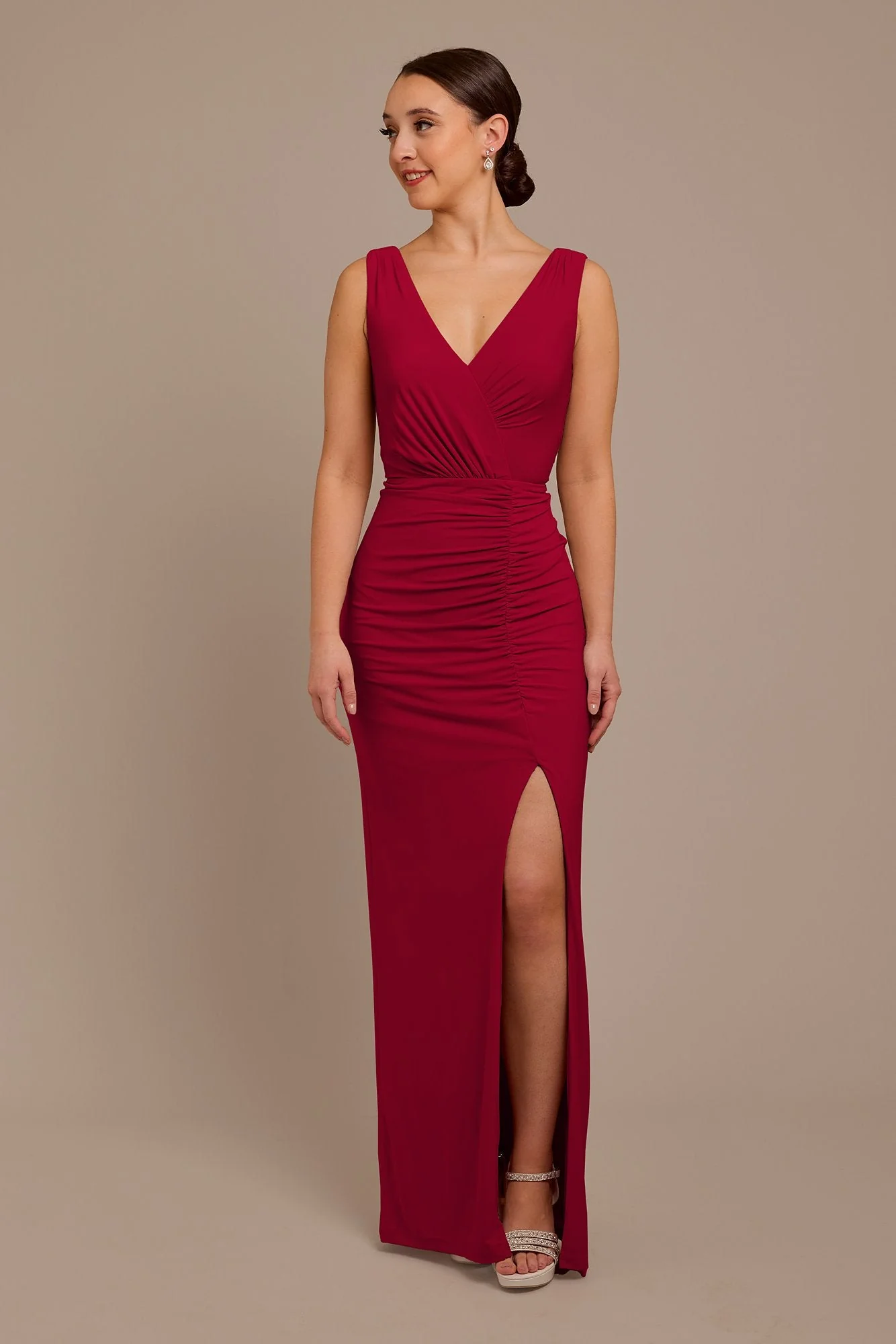 Jersey Tank Ruched Dress - Image 28