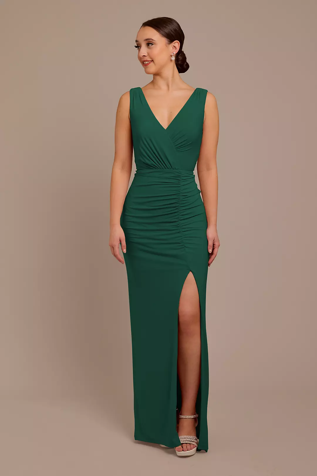 Jersey Tank Ruched Dress - Image 40