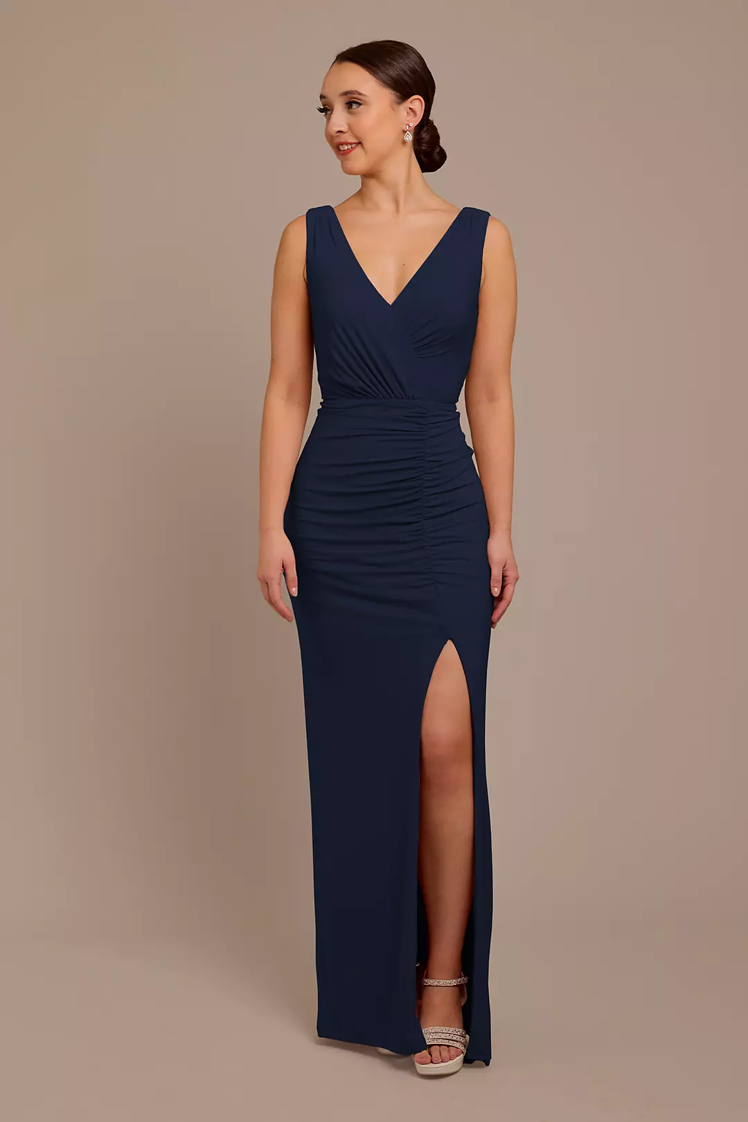 Jersey Tank Ruched Dress - Image 44