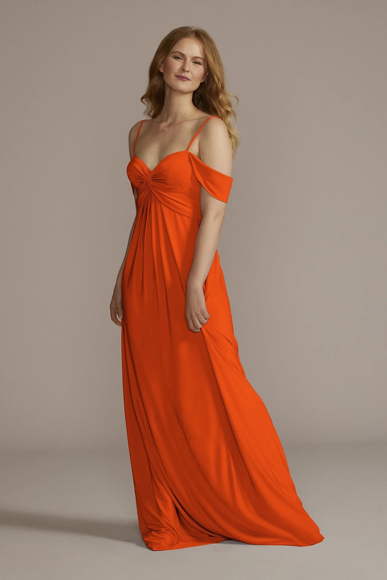 Jersey Twist Knot Empire Waist Dress - Image 11