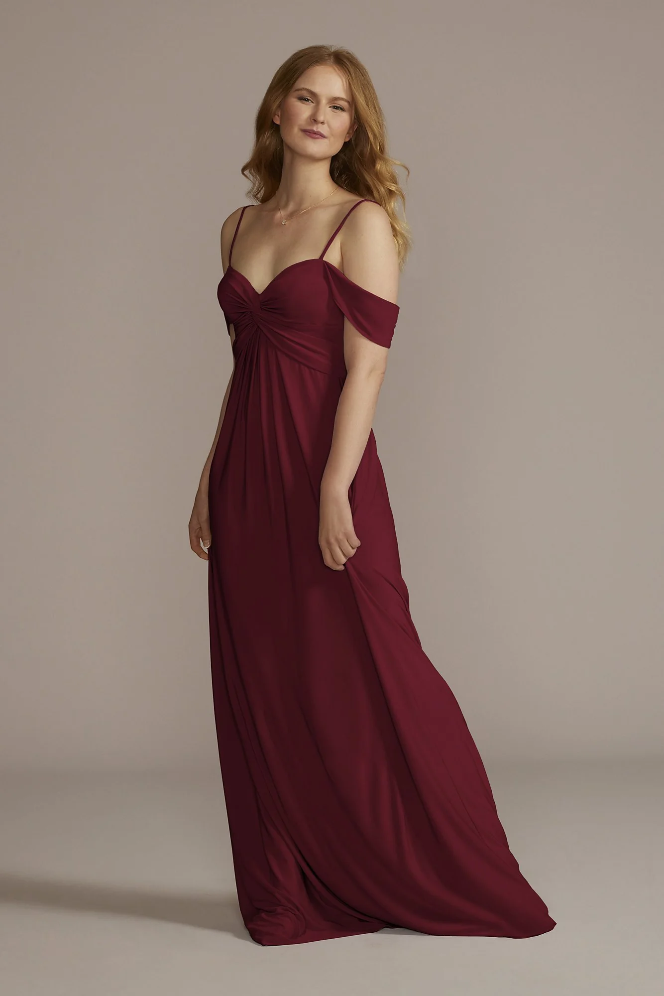 Jersey Twist Knot Empire Waist Dress - Image 25