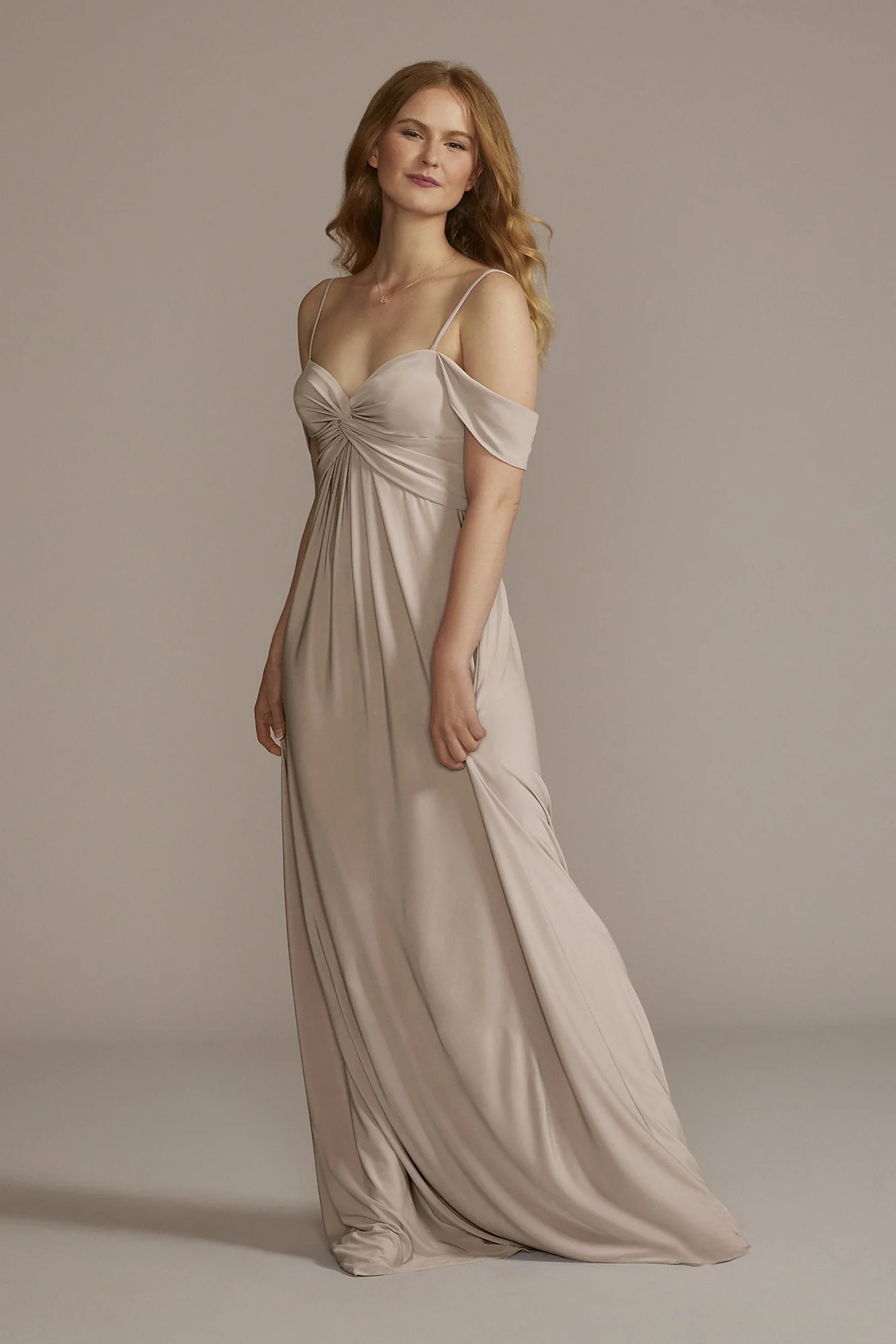 Jersey Twist Knot Empire Waist Dress - Image 26