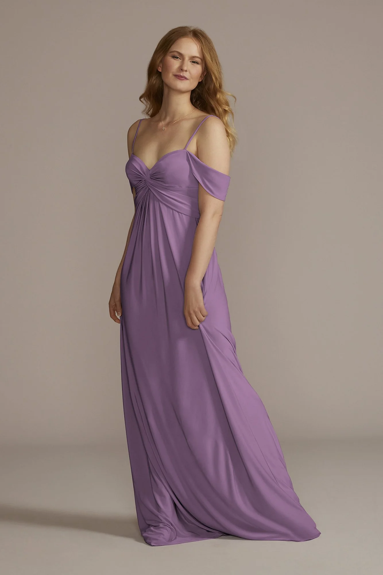 Jersey Twist Knot Empire Waist Dress - Image 34