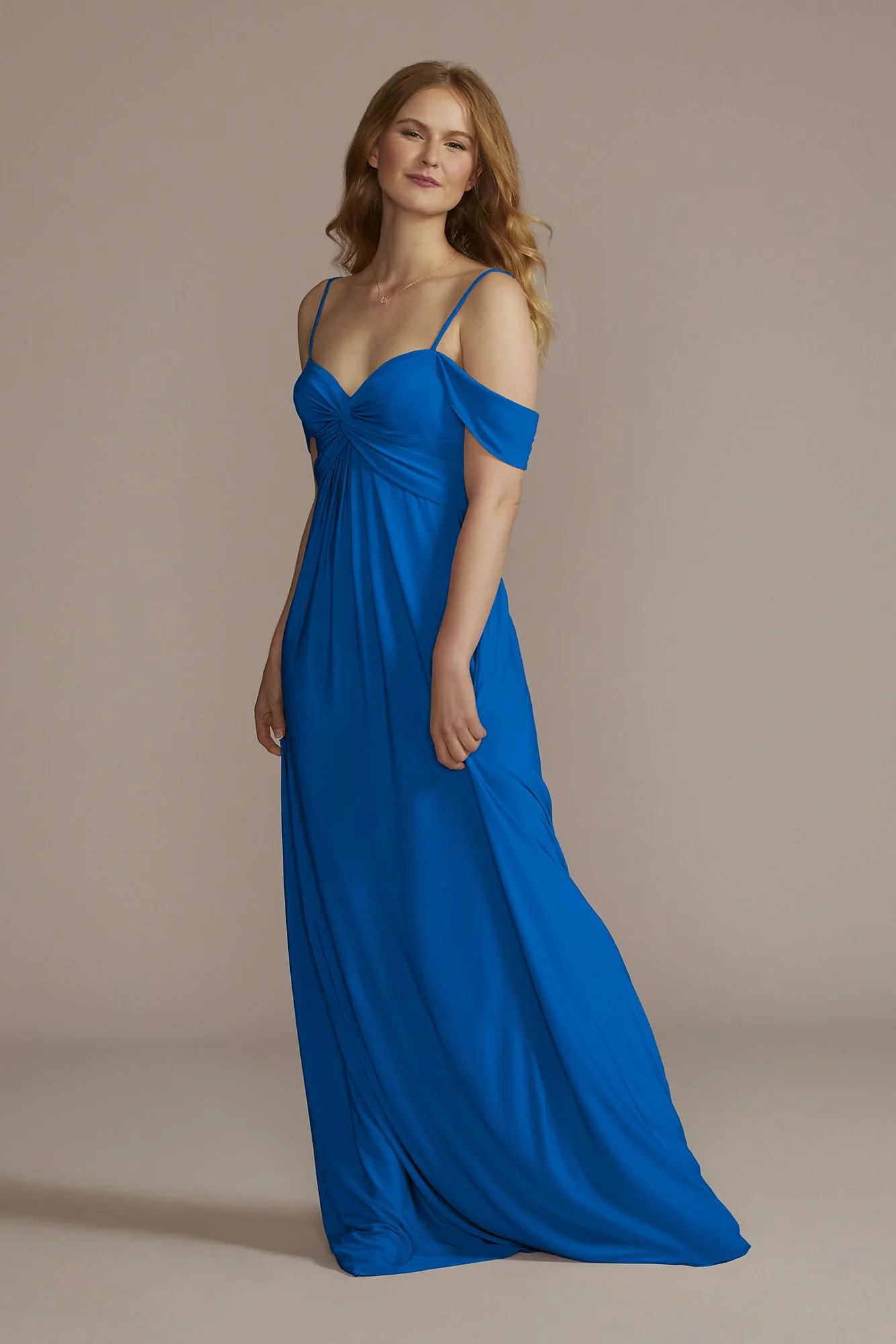 Jersey Twist Knot Empire Waist Dress - Image 38