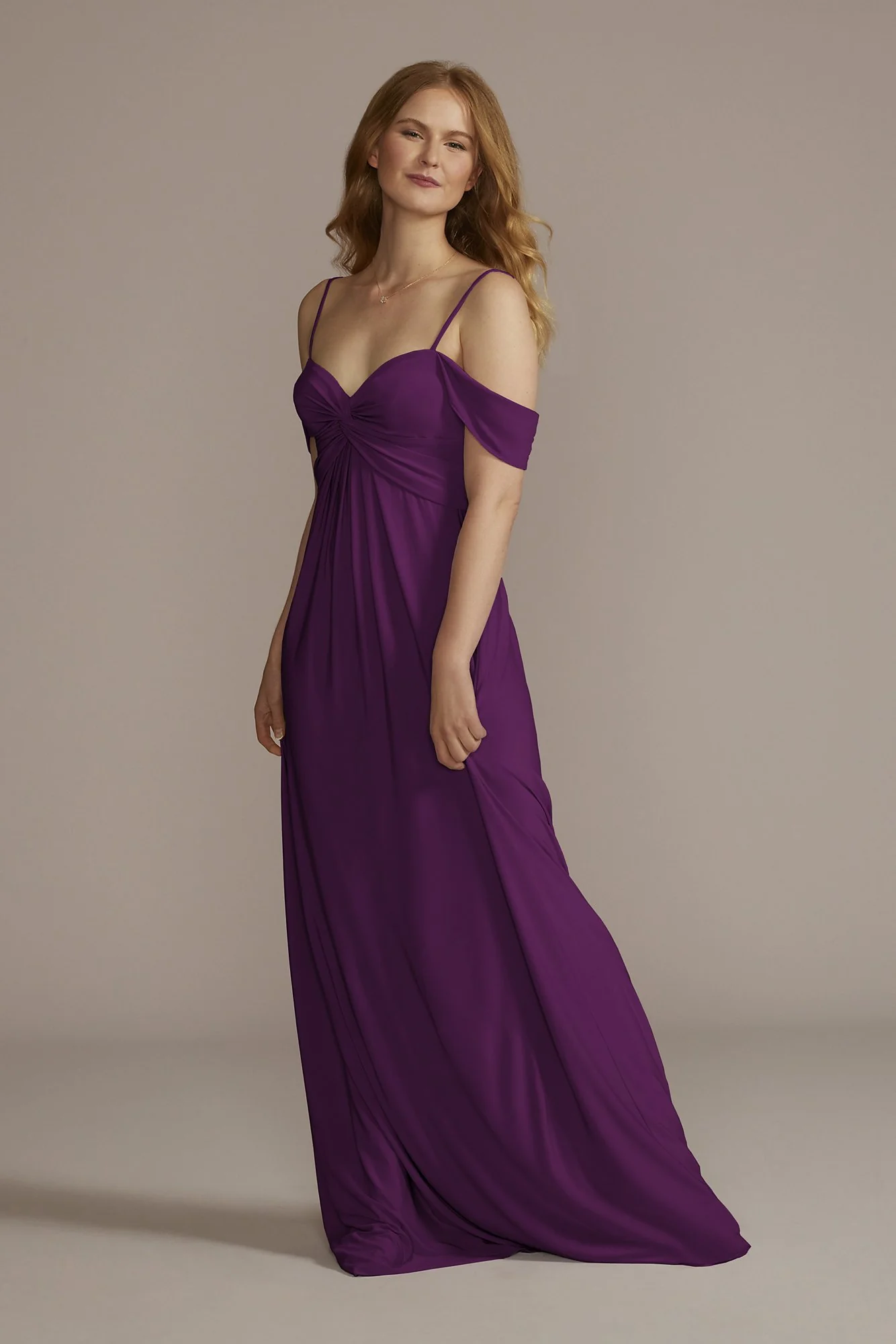 Jersey Twist Knot Empire Waist Dress - Image 43