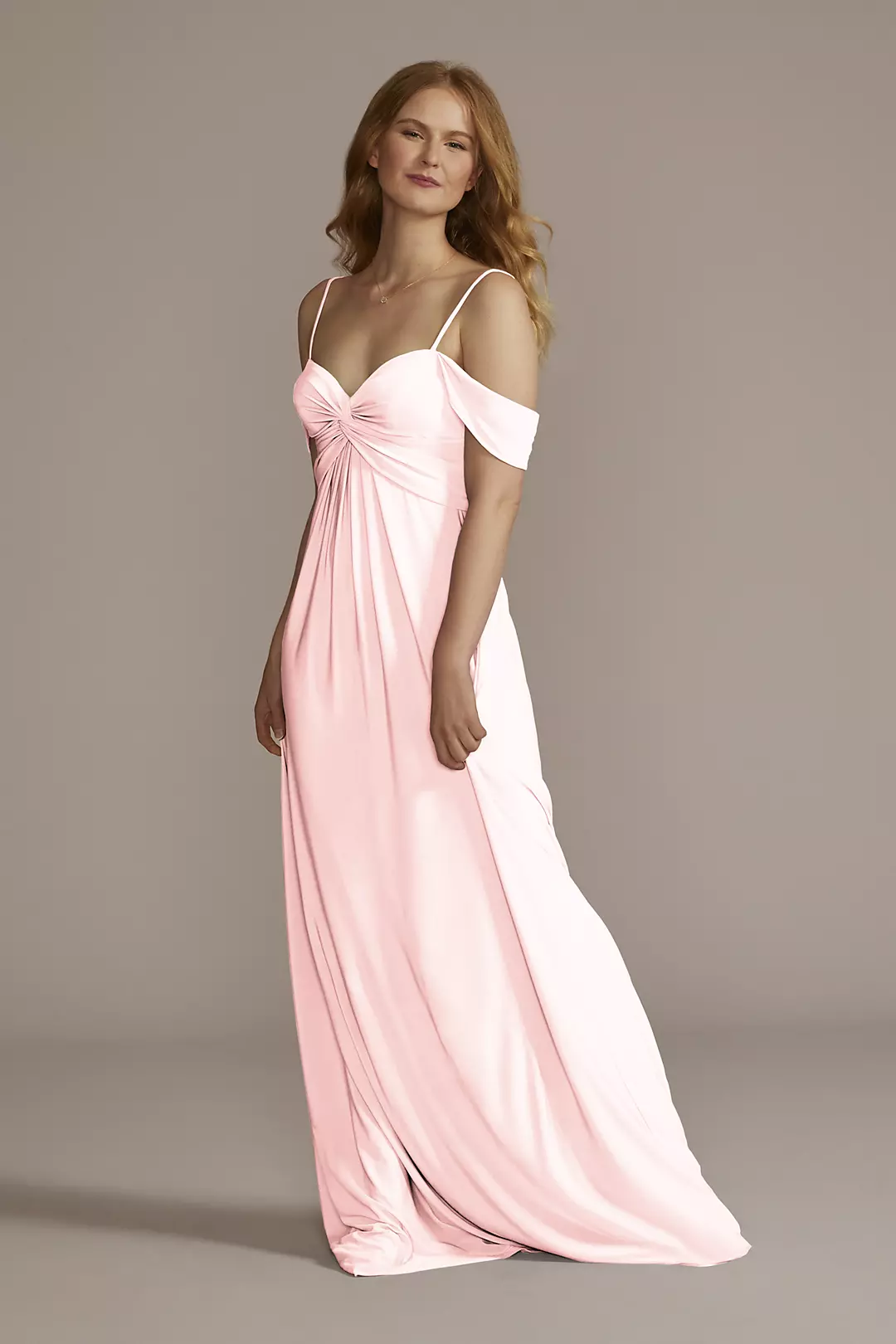 Jersey Twist Knot Empire Waist Dress - Image 44