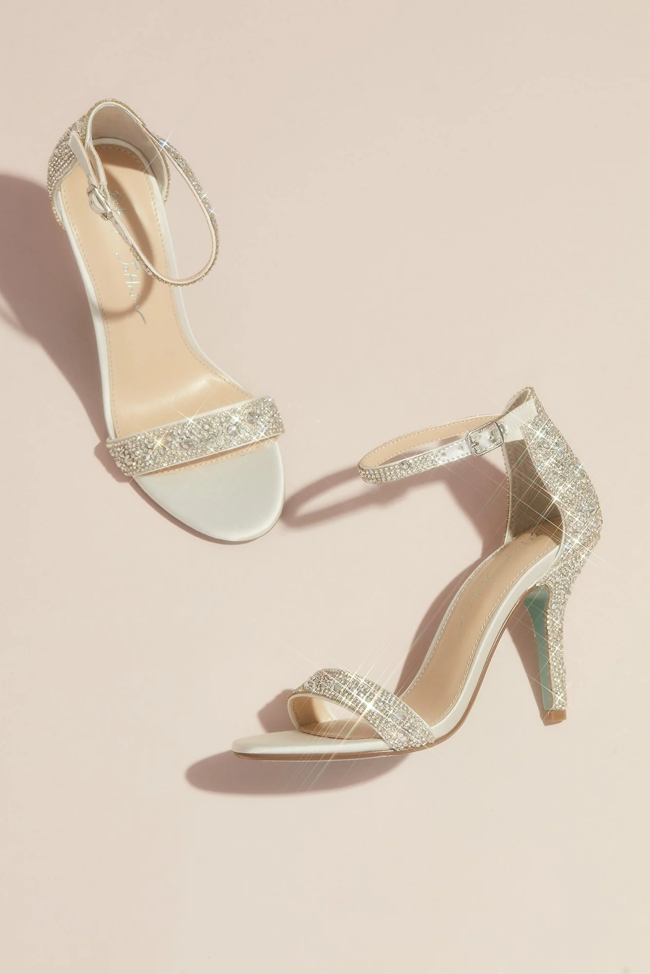 Jeweled Metallic Stiletto Sandals