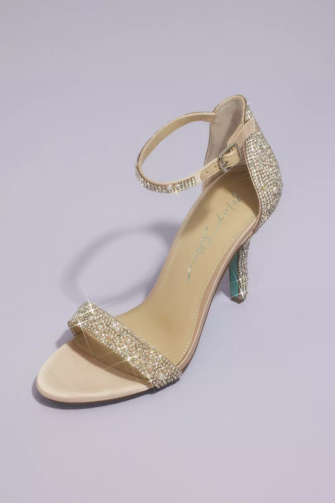 Jeweled Metallic Stiletto Sandals - Image 4