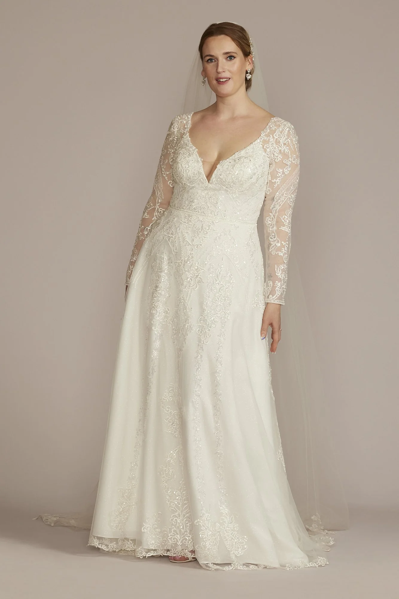 Lace Applique Tulle Wedding Dress - Image 10