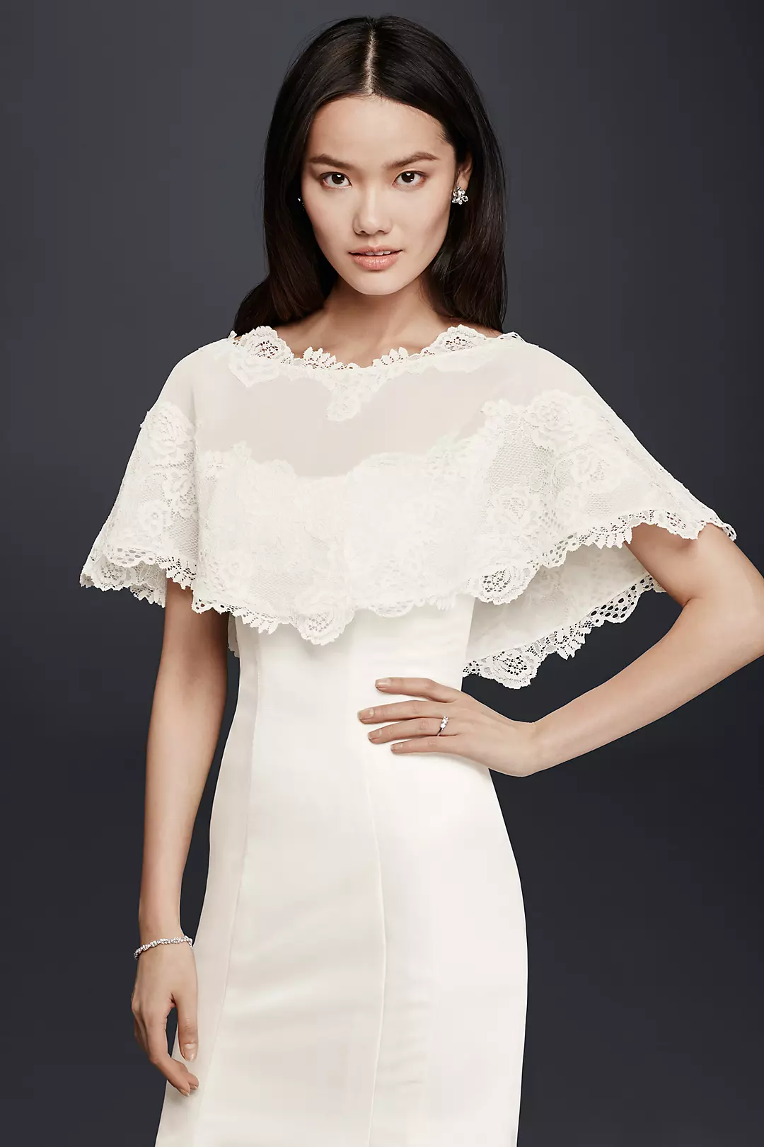Lace Bridal Cape - Image 2
