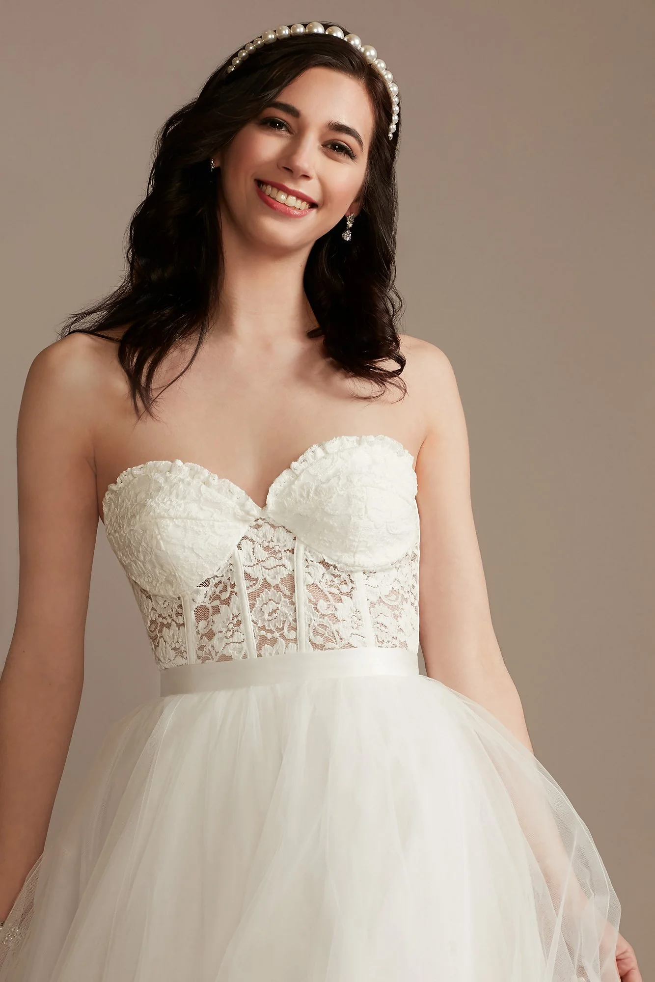Lace Corset Bustier Wedding Separates Top