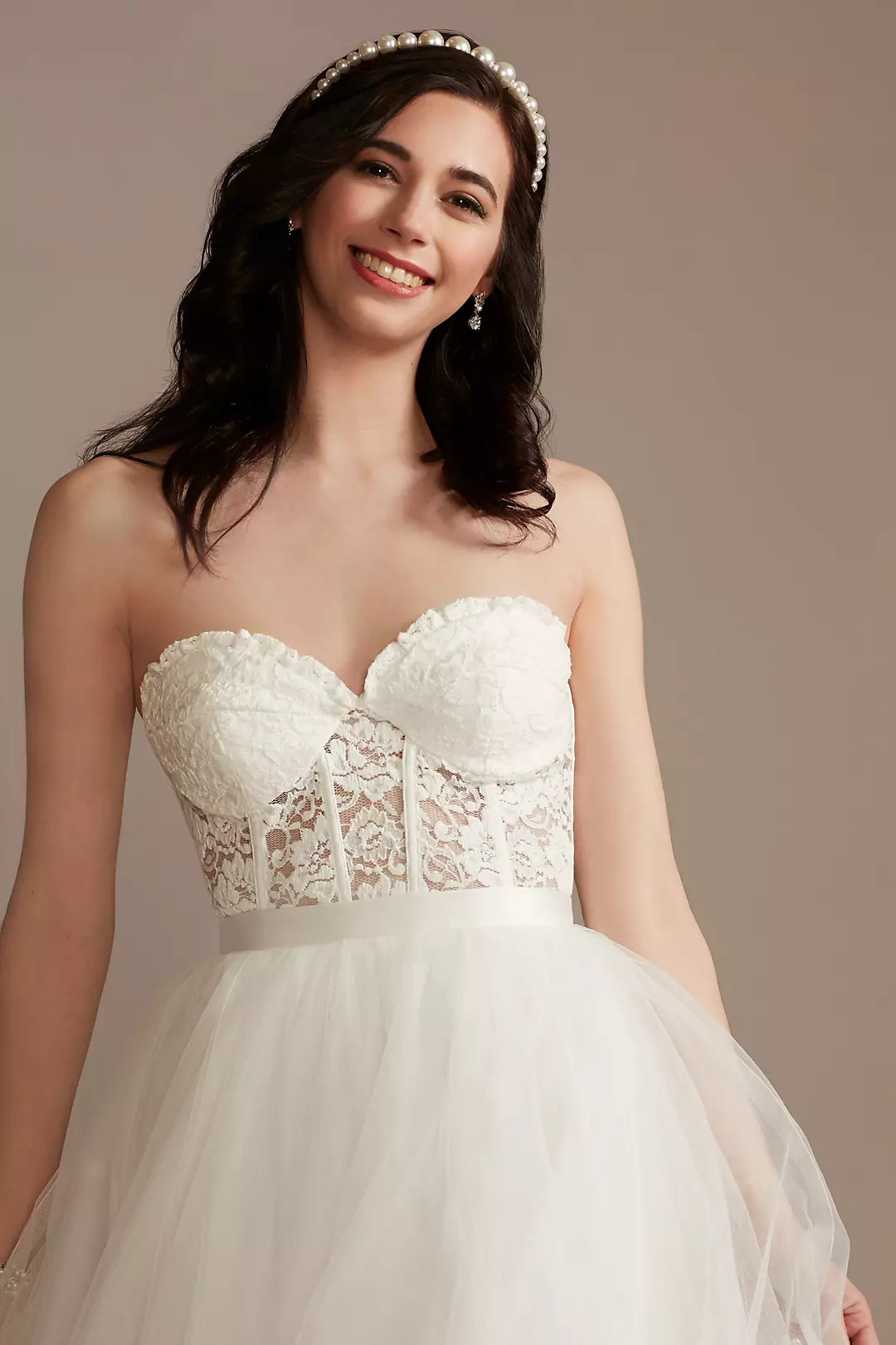 Lace Corset Bustier Wedding Separates Top - Image 3