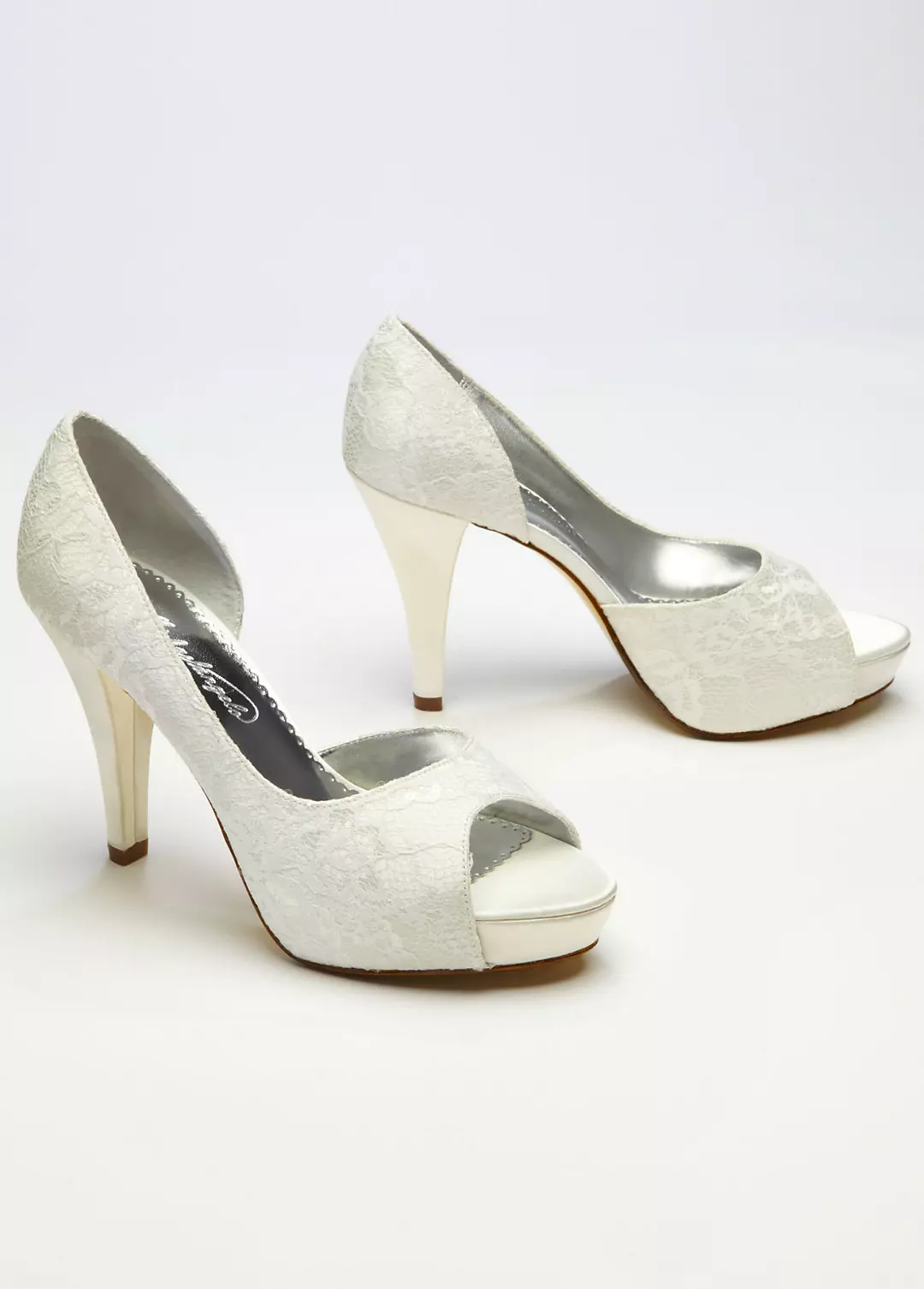 Lace Sequin D'Orsay Peep Toe - Image 2