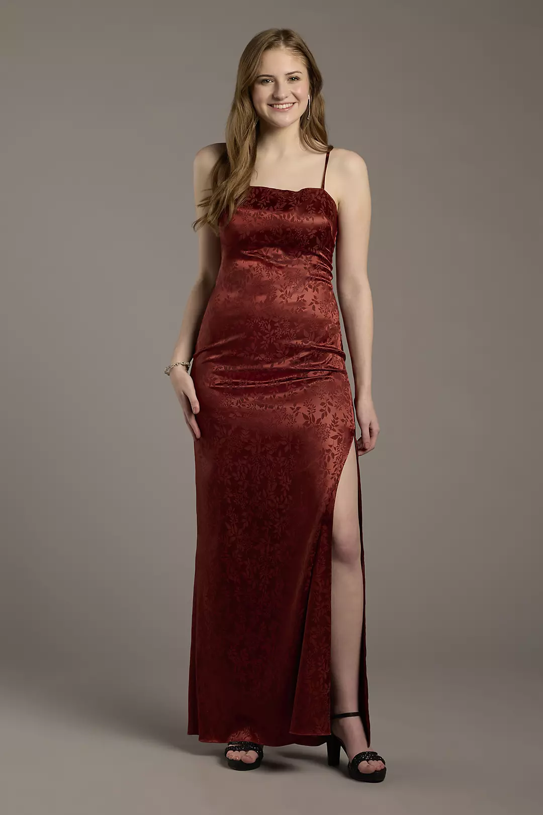 Lace-Up Spaghetti Strap Sheath Dress - Image 3