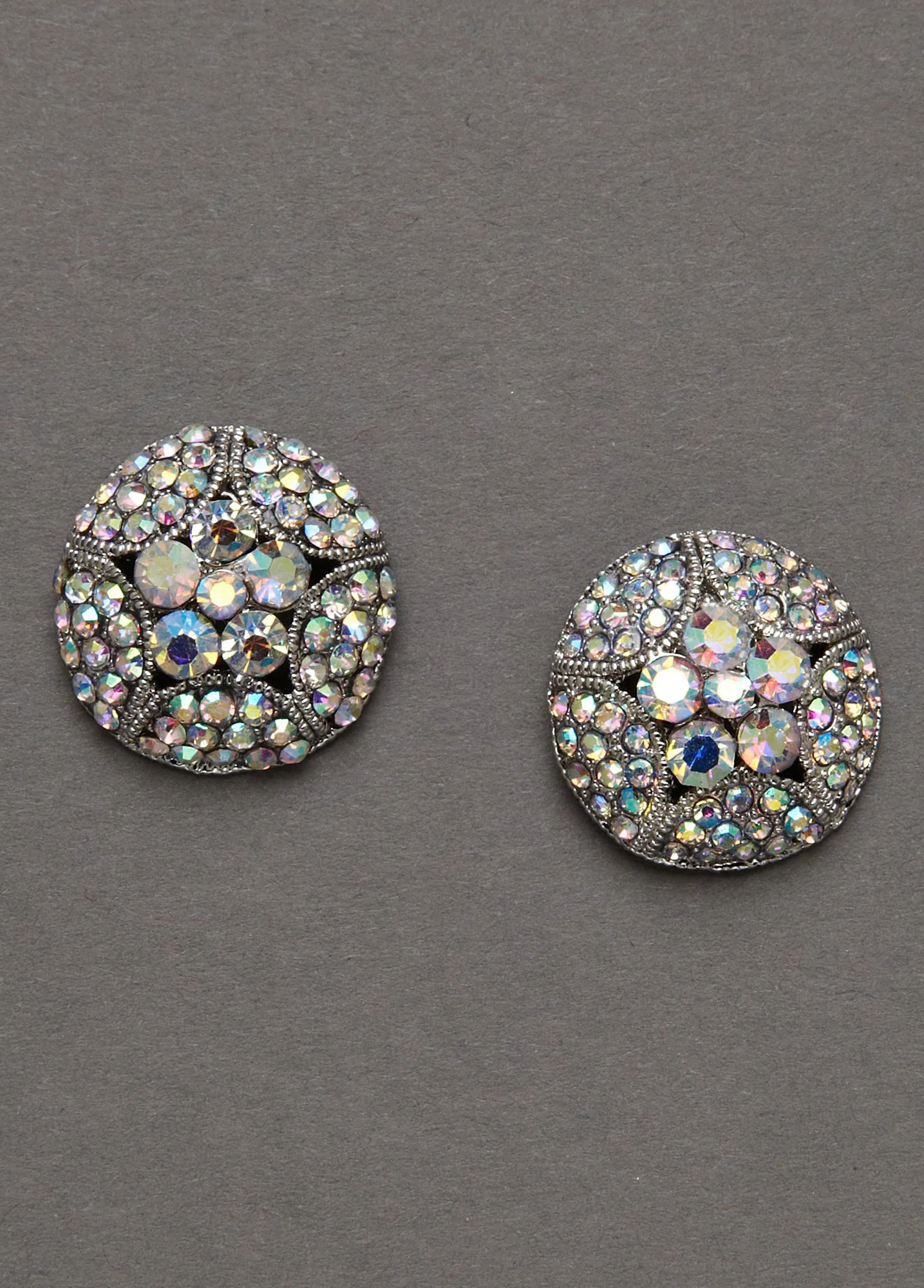 Large Crystal Stud Earrings