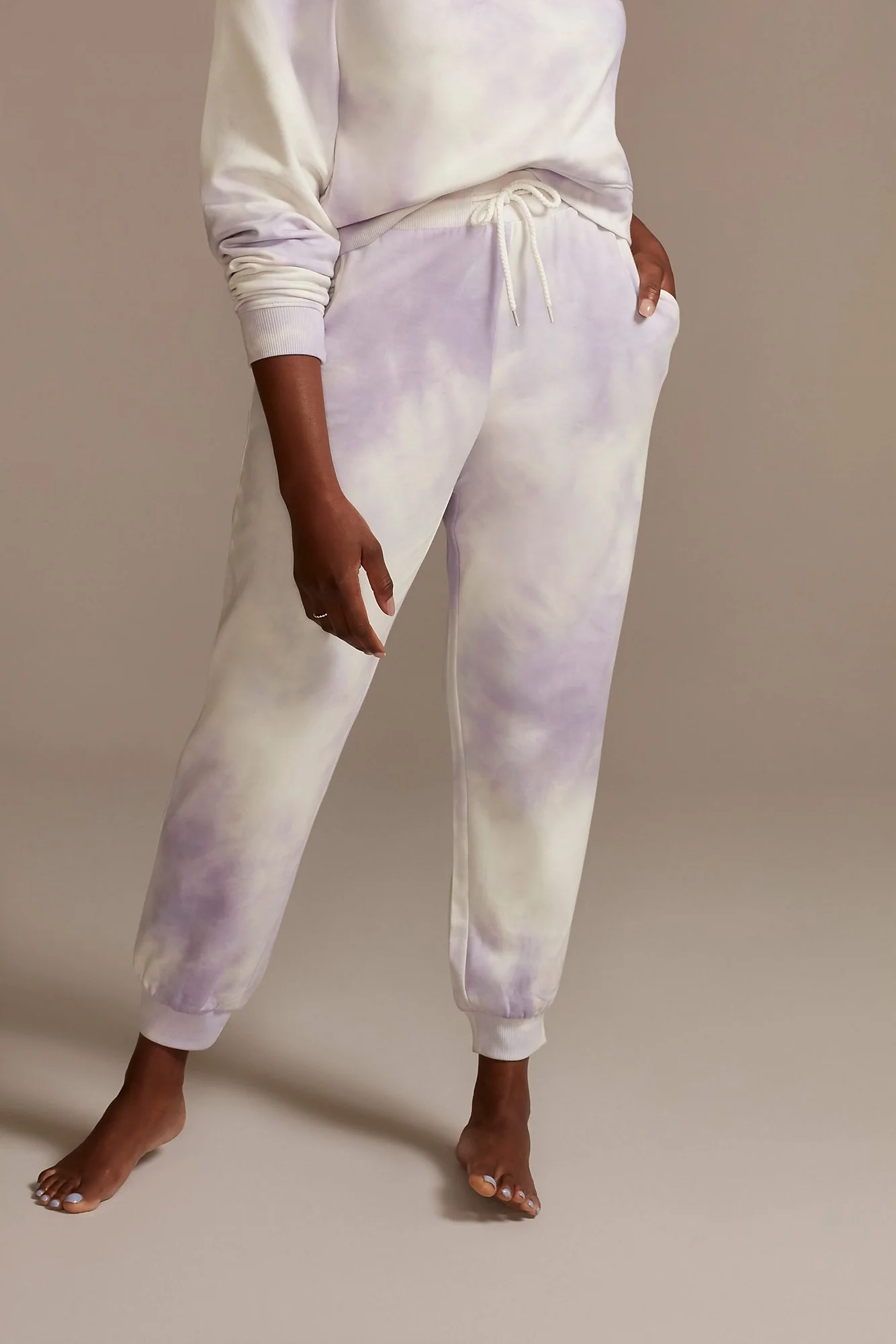 Lavender Tie-Dye Sweatpants