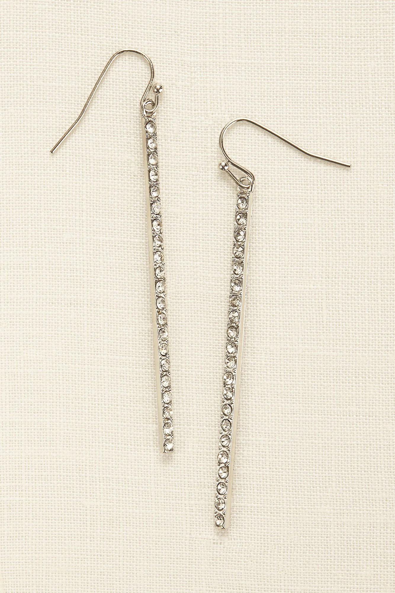Linear Pave Earrings