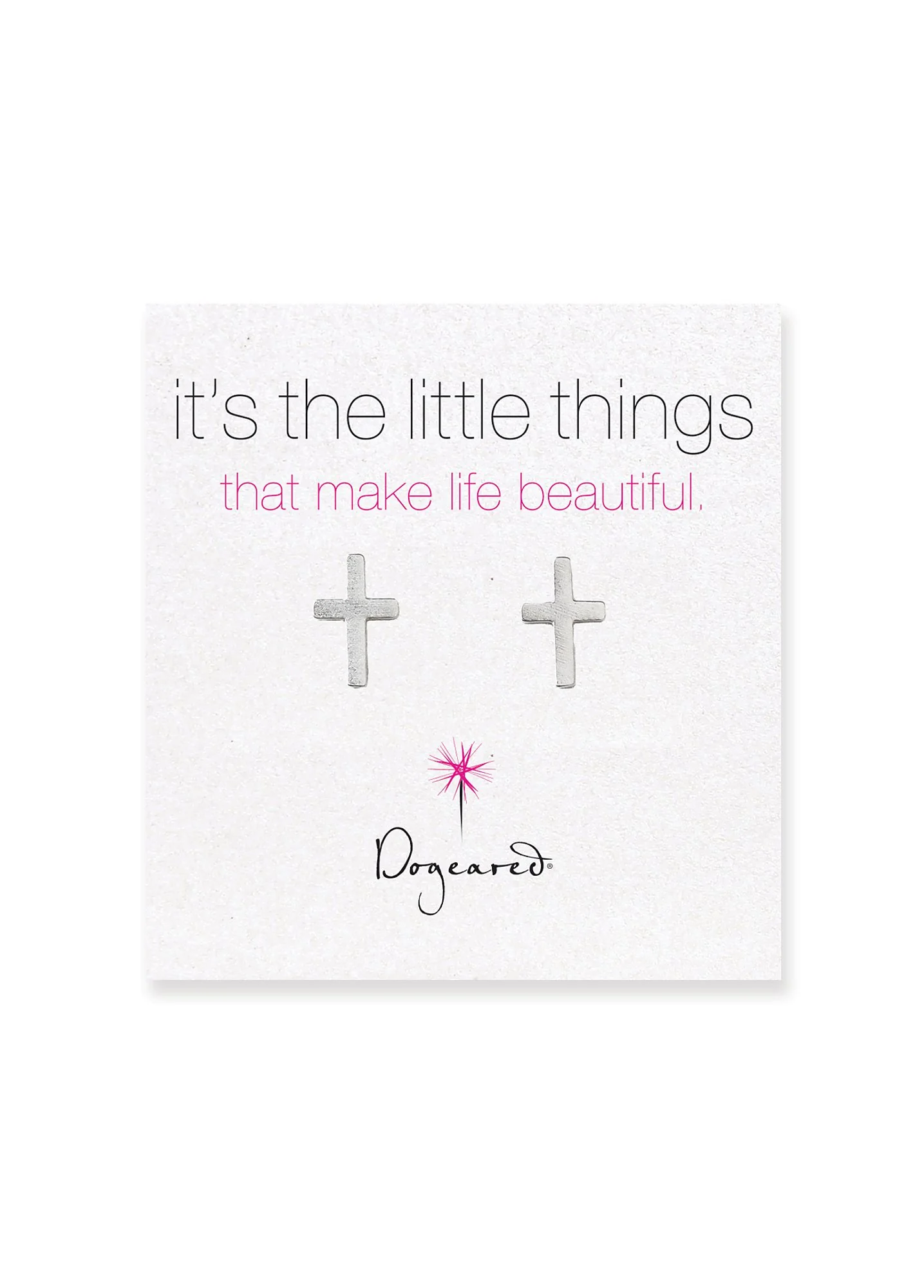 Little Things Cross Stud Earrings