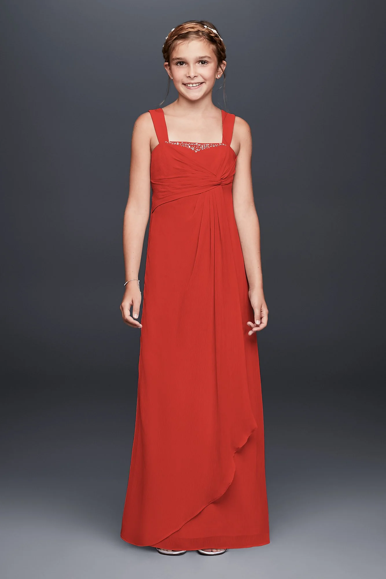 Long Crinkle Chiffon Dress with Twist Front - Image 17