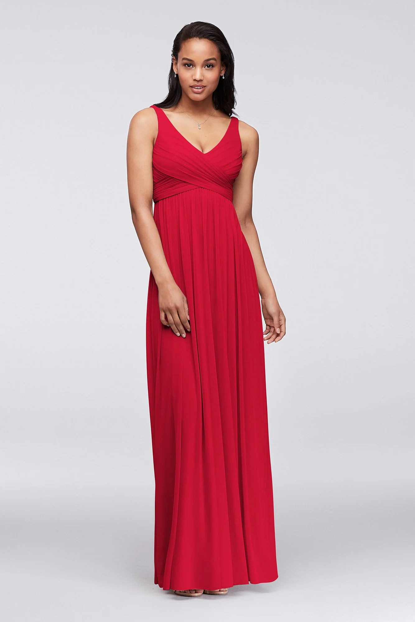 Long Mesh Dress with Cowl Back Detail - Image 10