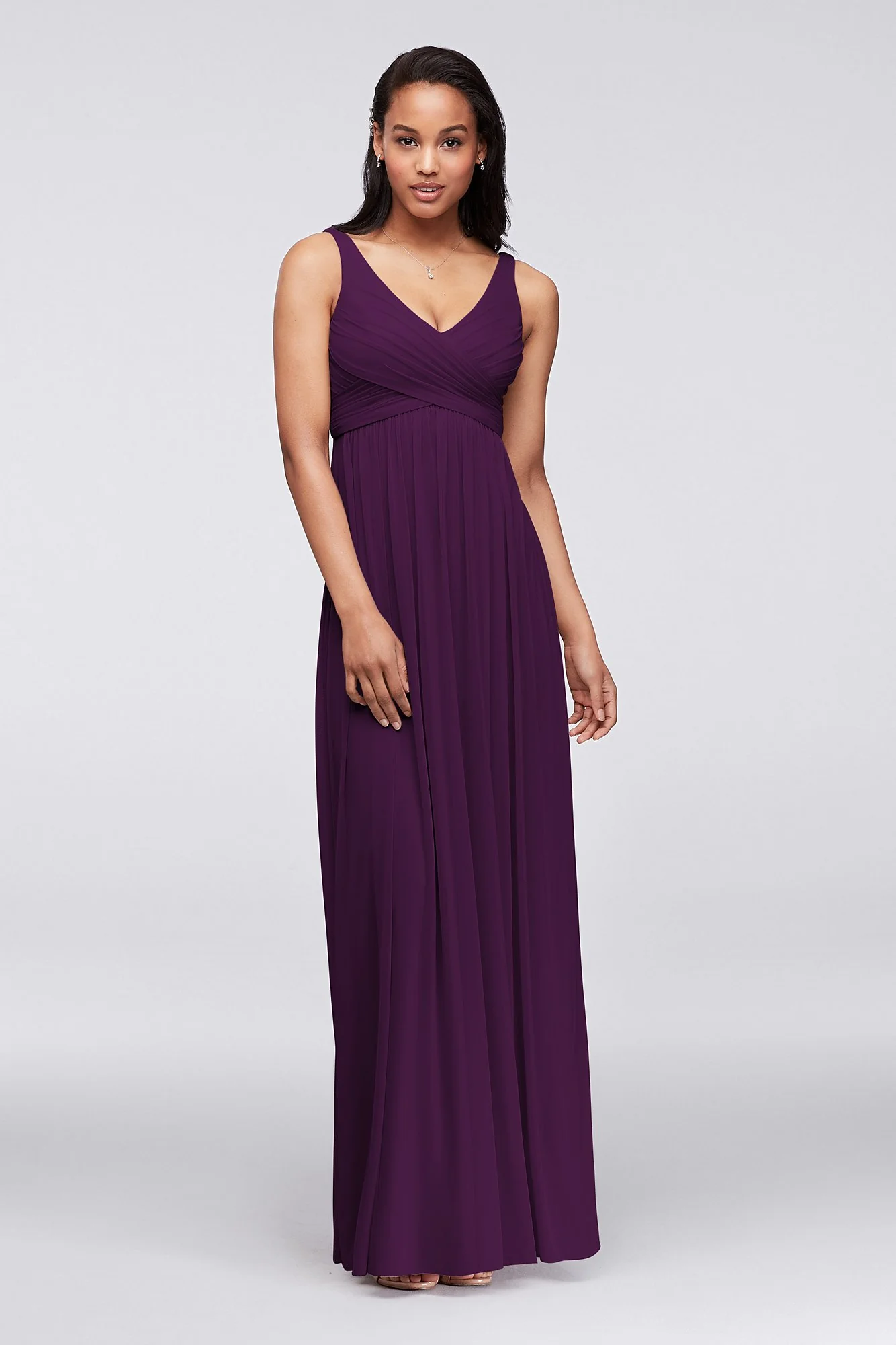 Long Mesh Dress with Cowl Back Detail - Image 12
