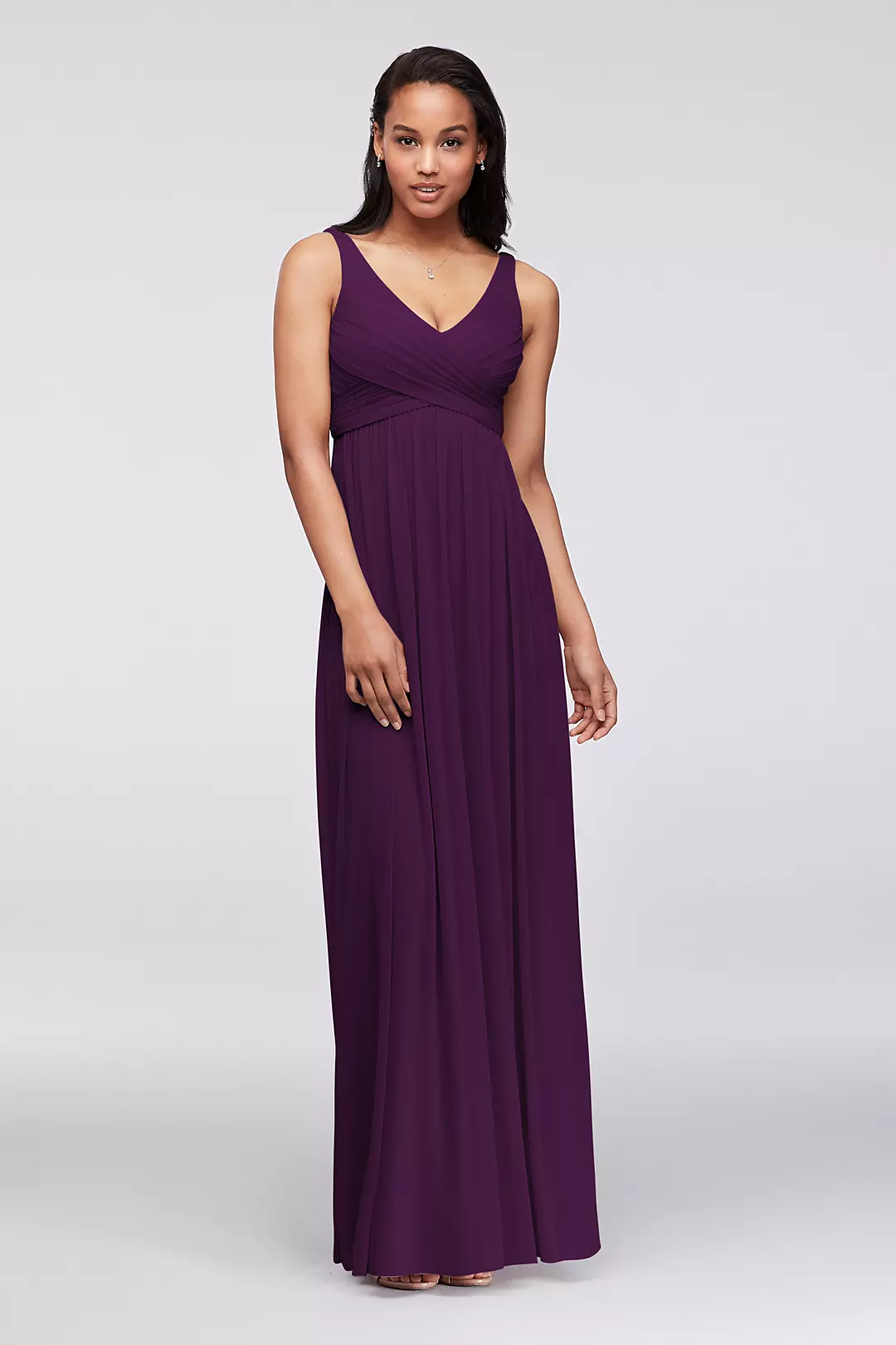 Long Mesh Dress with Cowl Back Detail - Image 15
