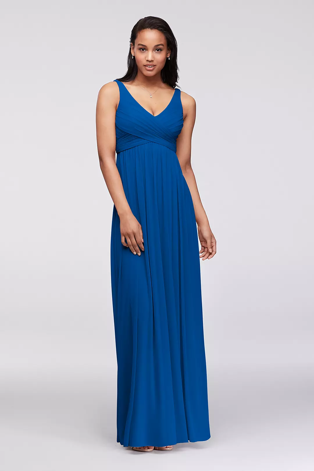 Long Mesh Dress with Cowl Back Detail - Image 16