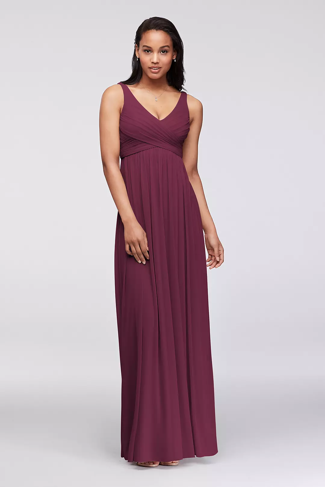 Long Mesh Dress with Cowl Back Detail - Image 17