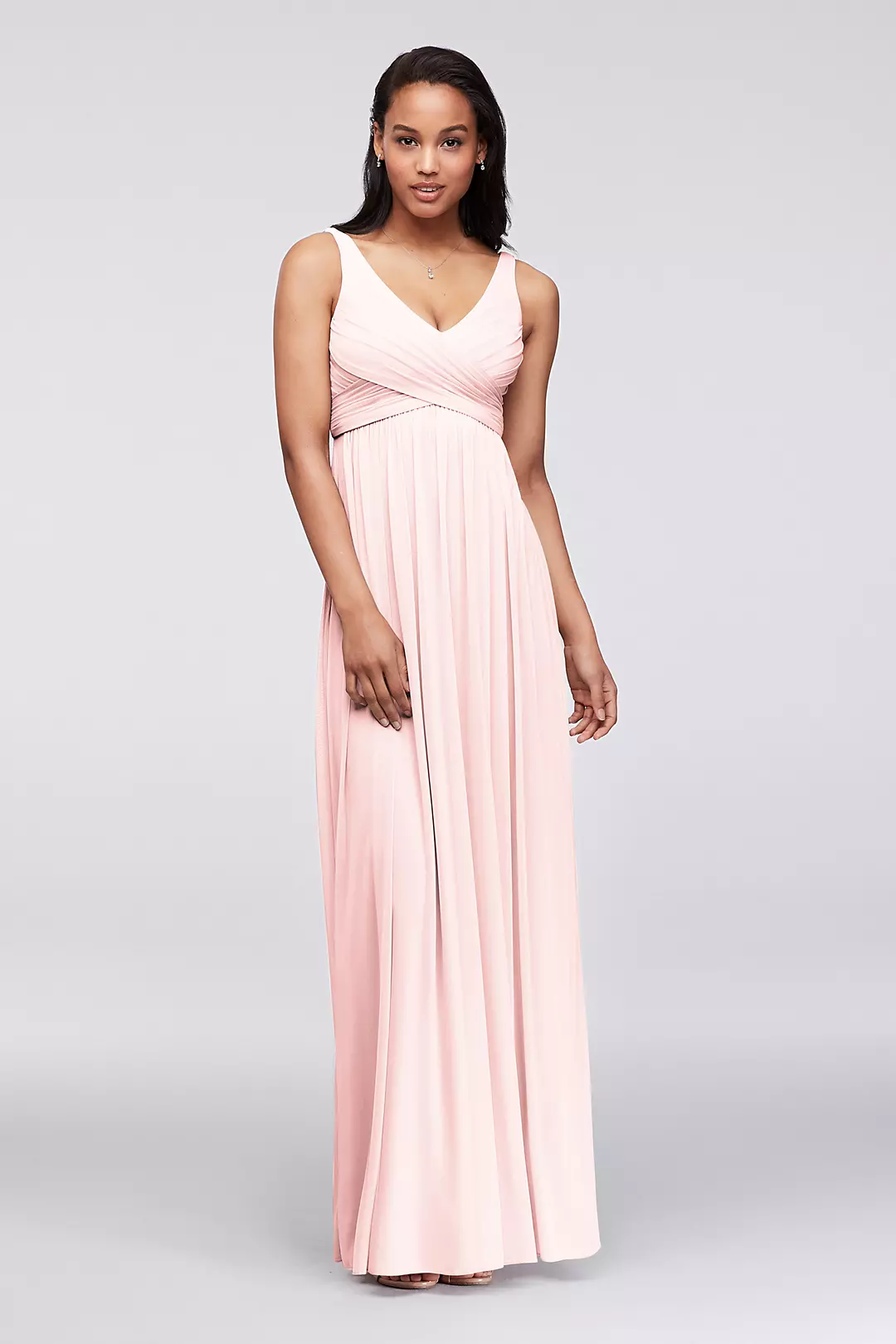 Long Mesh Dress with Cowl Back Detail - Image 18