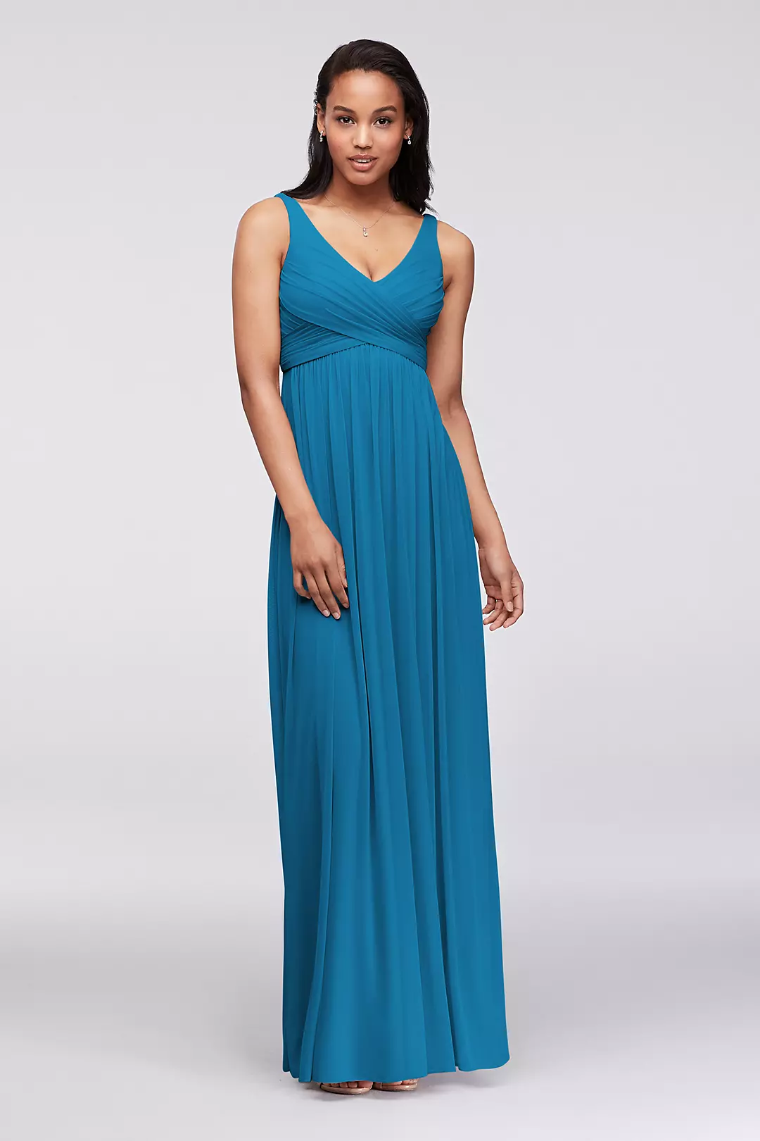 Long Mesh Dress with Cowl Back Detail - Image 20