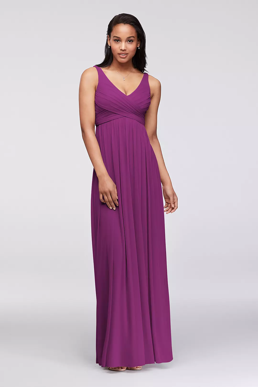 Long Mesh Dress with Cowl Back Detail - Image 23
