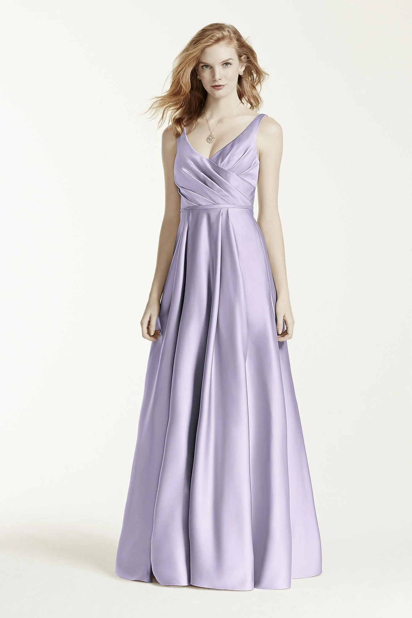 Long Satin Tank Ball Gown - Image 105