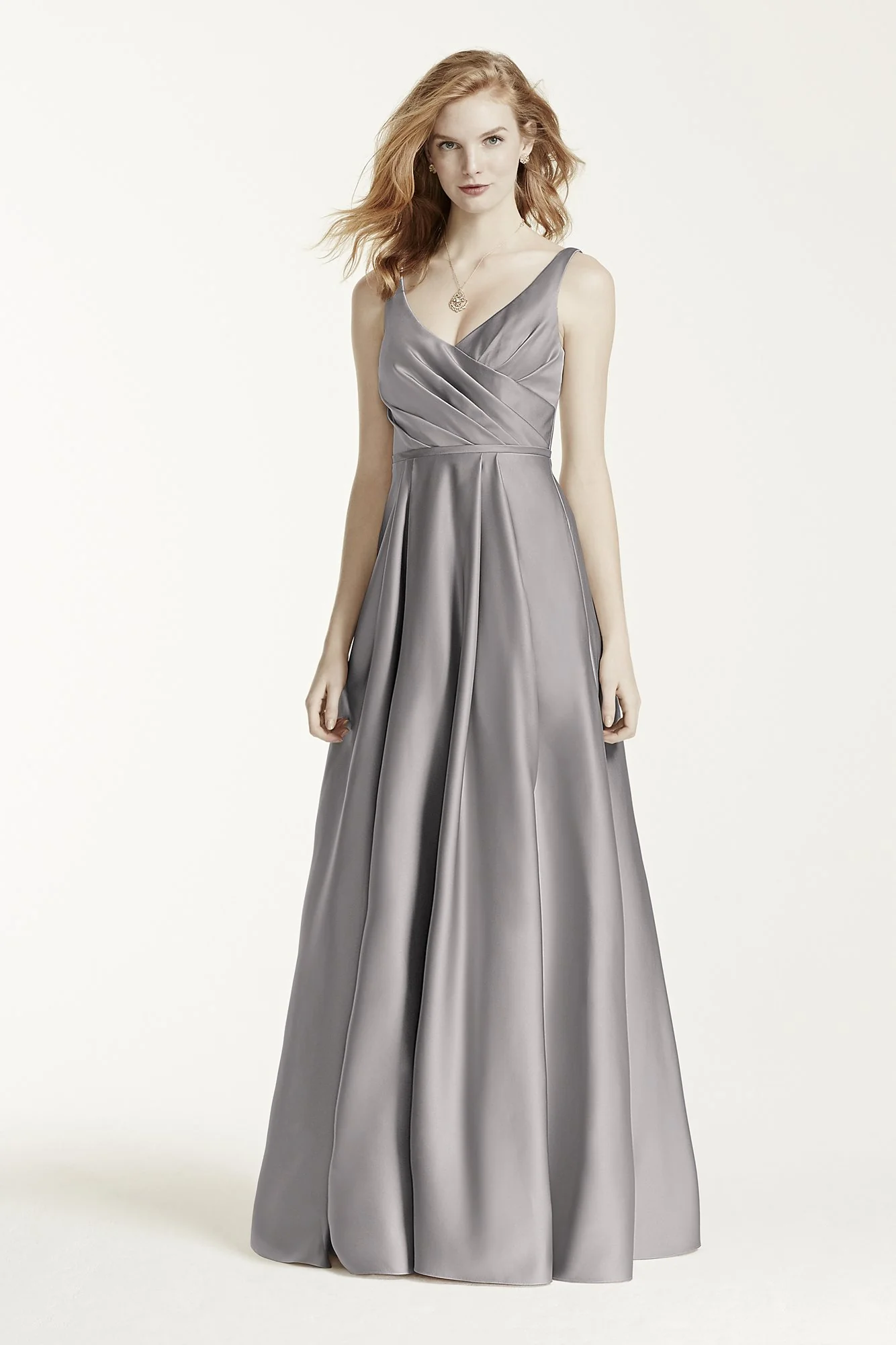 Long Satin Tank Ball Gown - Image 110