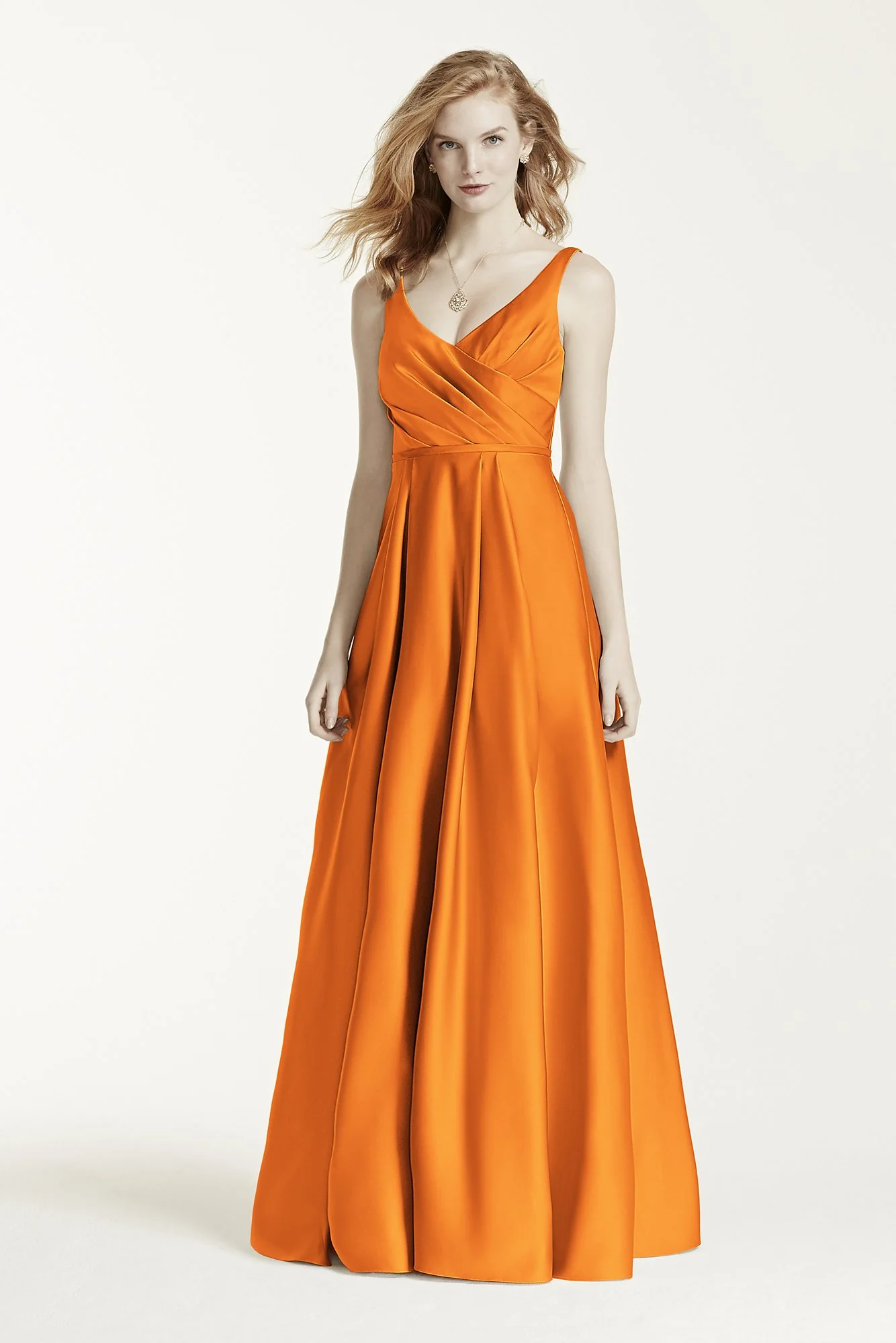 Long Satin Tank Ball Gown - Image 21