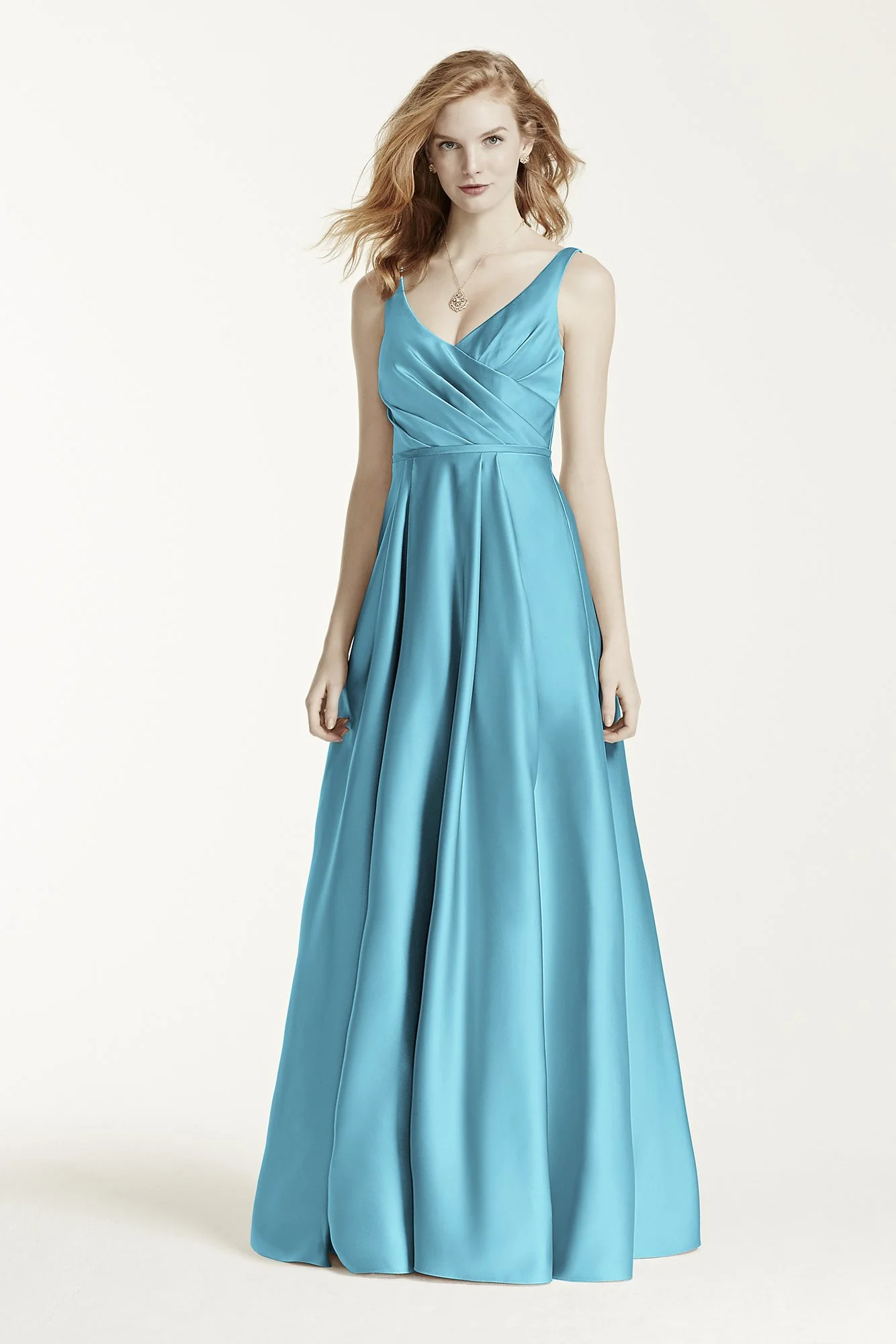 Long Satin Tank Ball Gown - Image 34