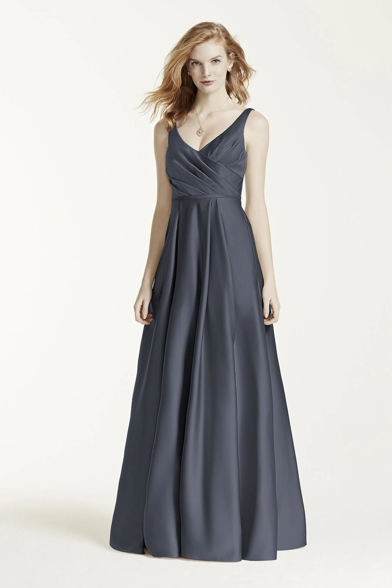 Long Satin Tank Ball Gown - Image 39